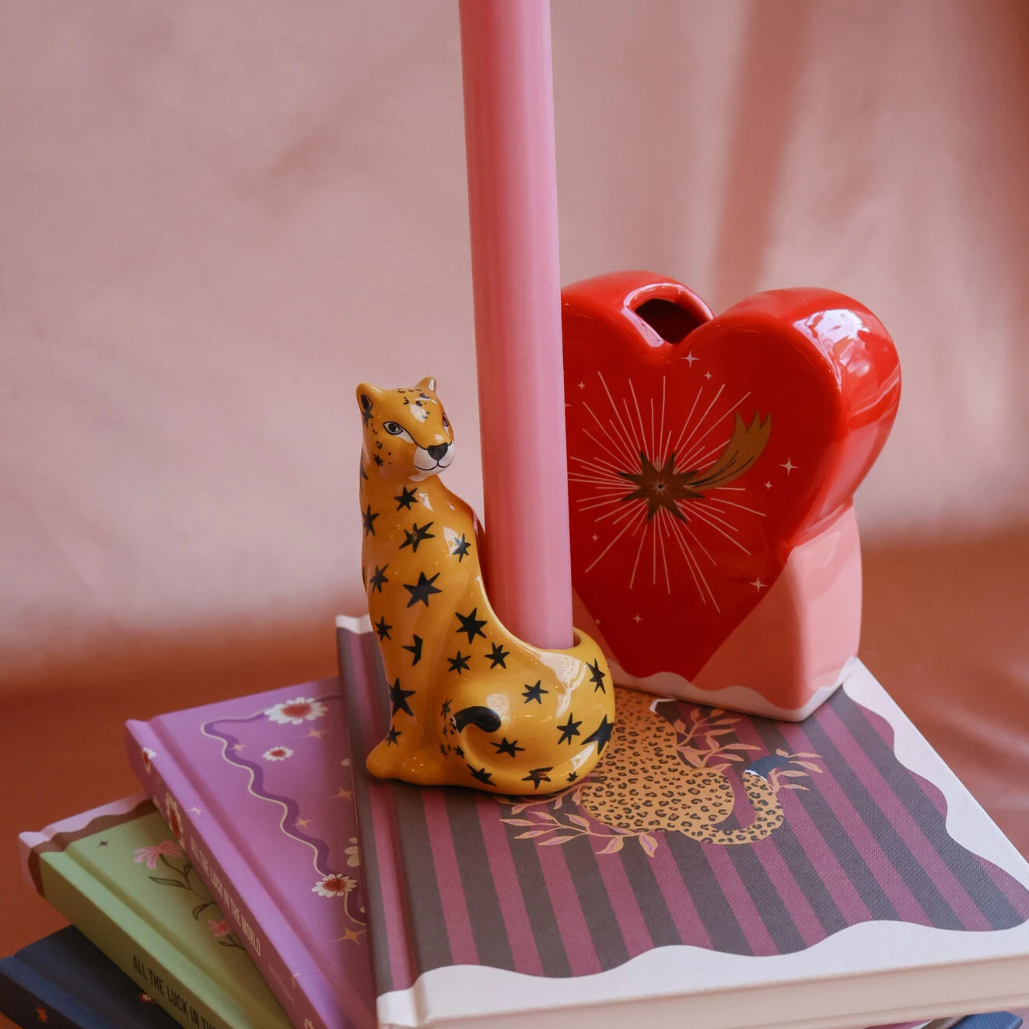 Candleholder Leopard