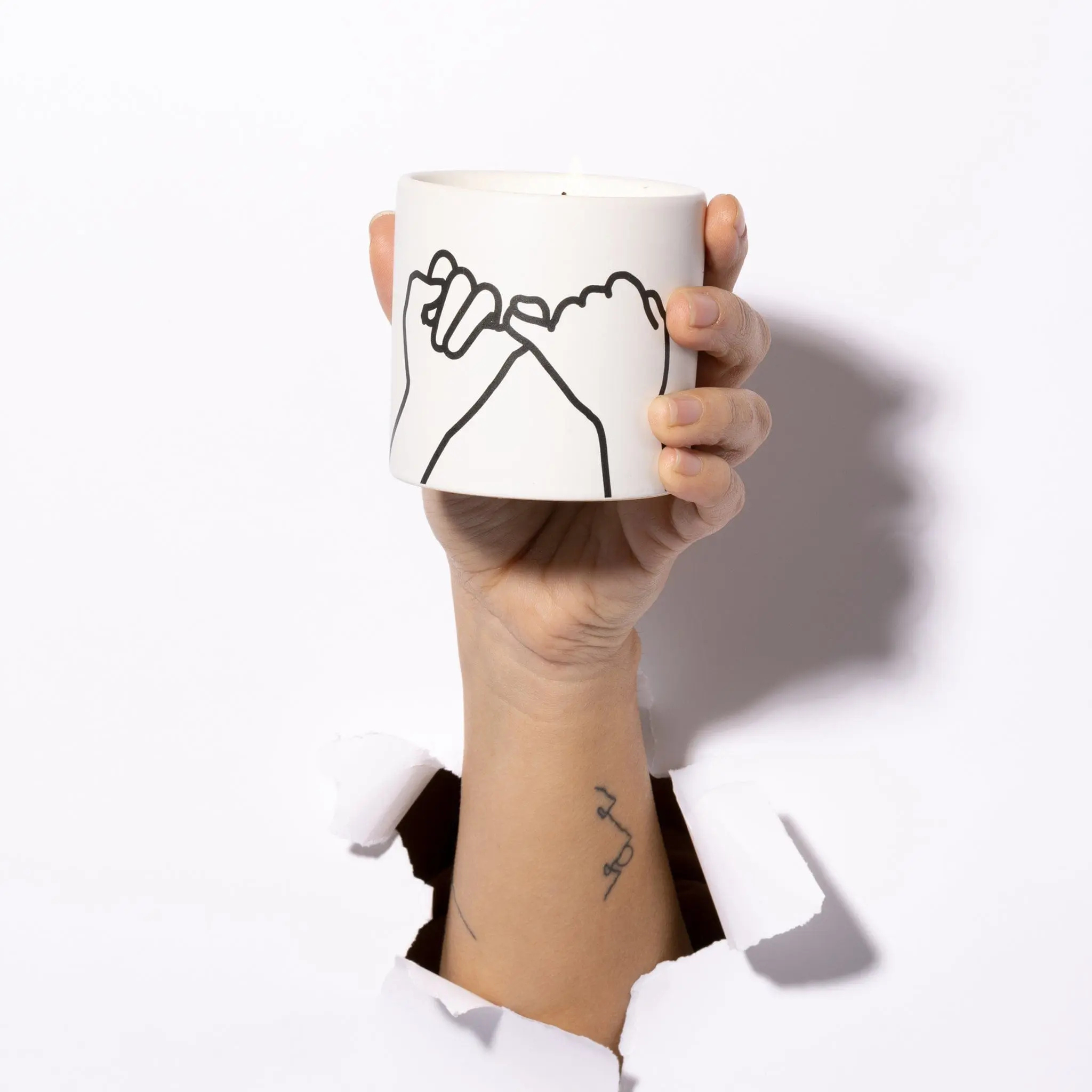 Keramik Kerze "Pinky Promise" - Wild Fig & Cedar