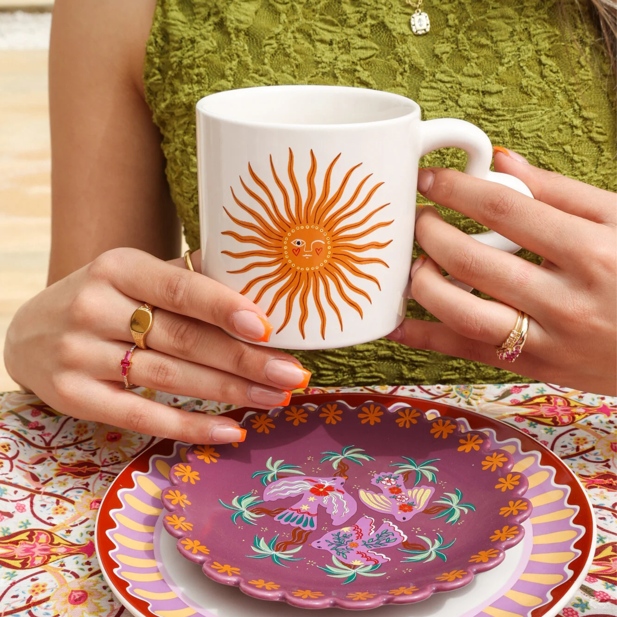Mug Sunny Face Orange