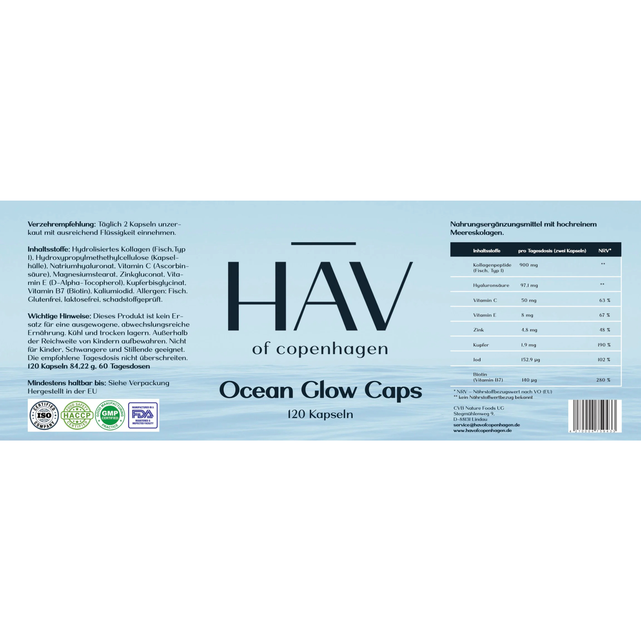 HAV Ocean Glow Caps
