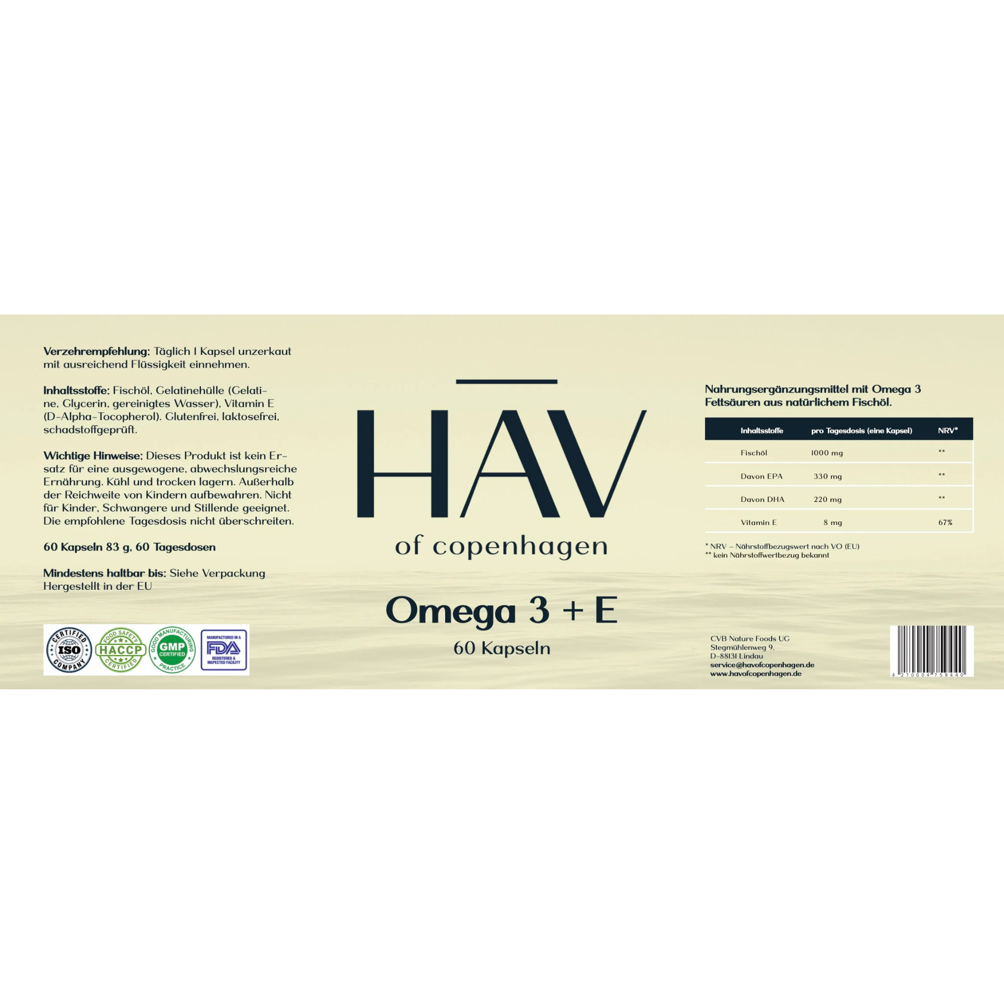 HAV Omega3 + E