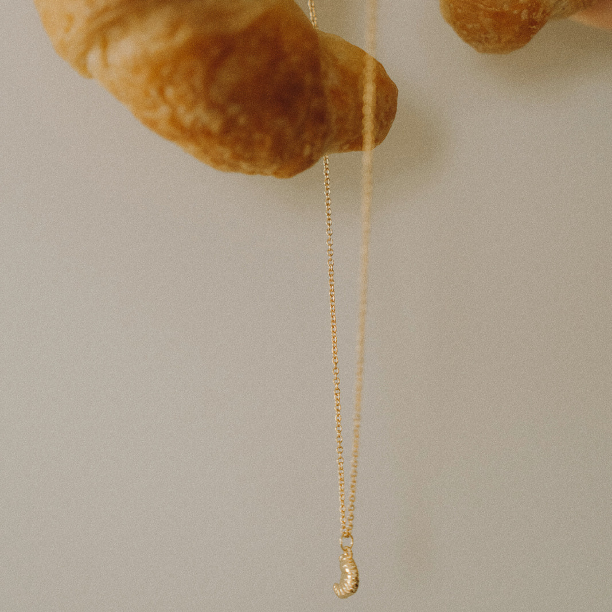 Tiny Croissant Necklace