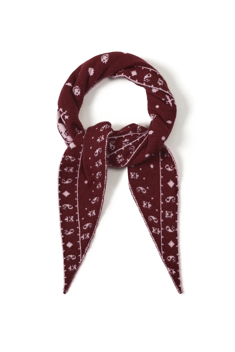 Dreiecksschal mit Paisley-Muster