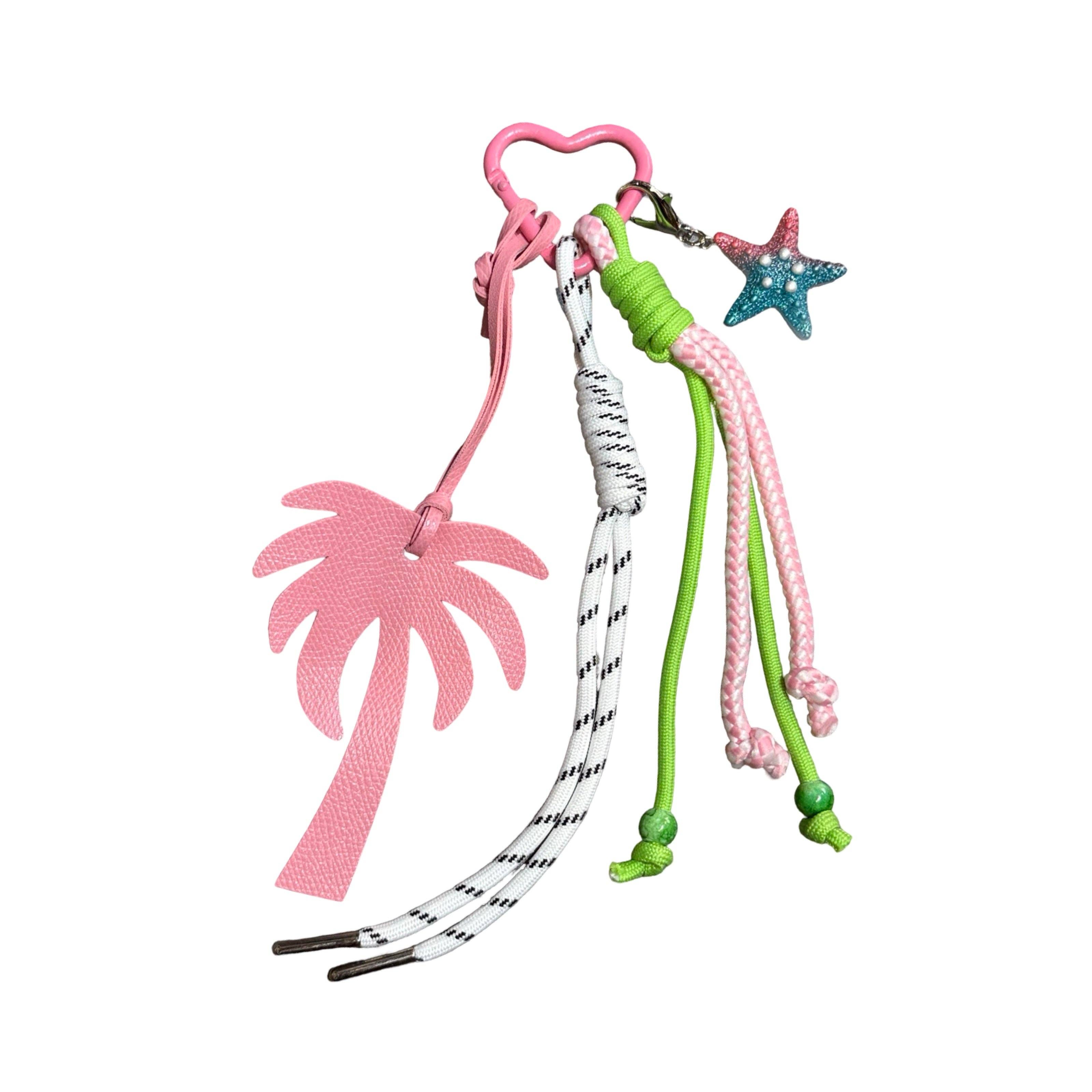 Lucky Loop Taschen- und Schlüsselanhänger Palme Rosa