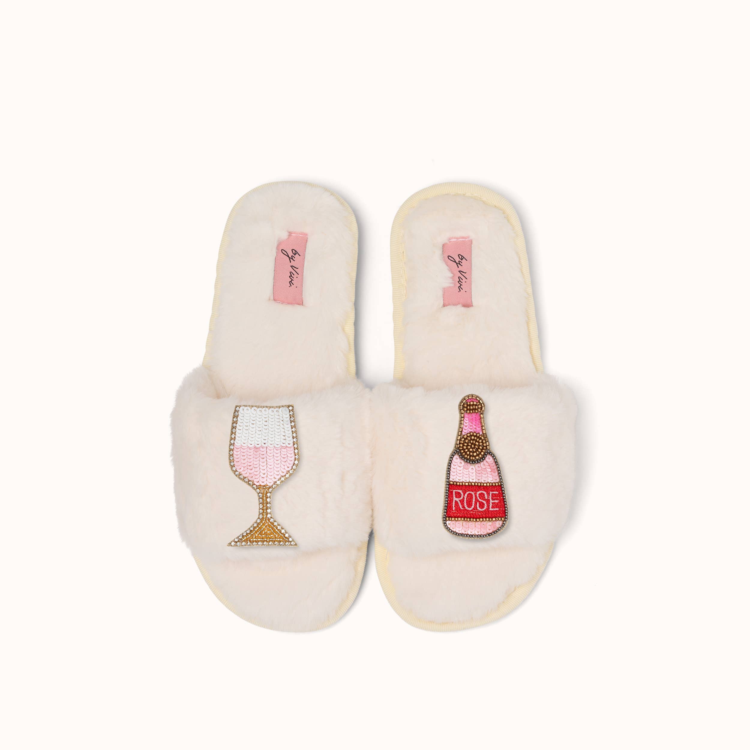 Rose und Glas BroschenRosé & Weinglas Broschen