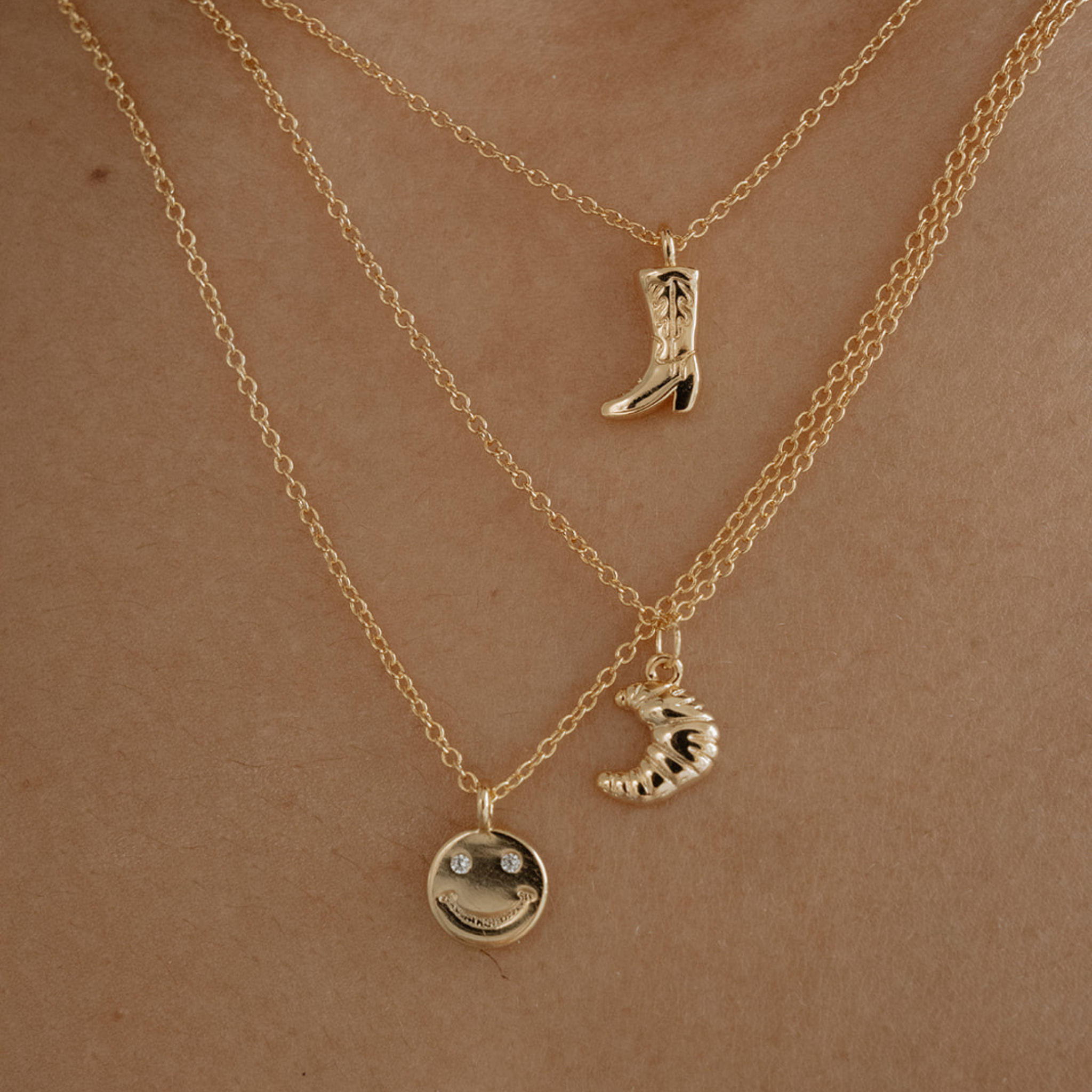 Tiny Croissant Necklace