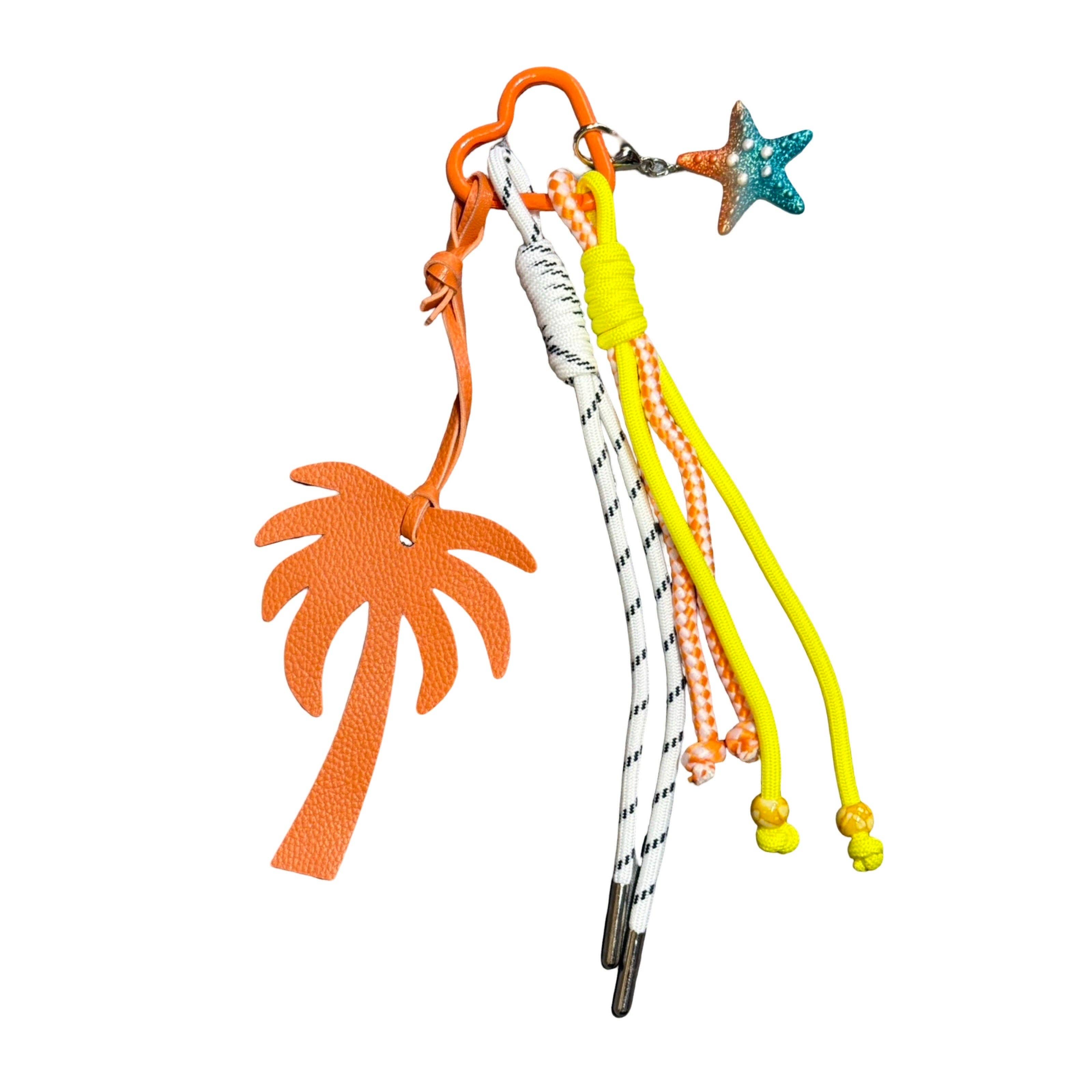 Lucky Loop Taschen- und Schlüsselanhänger Palme Orange