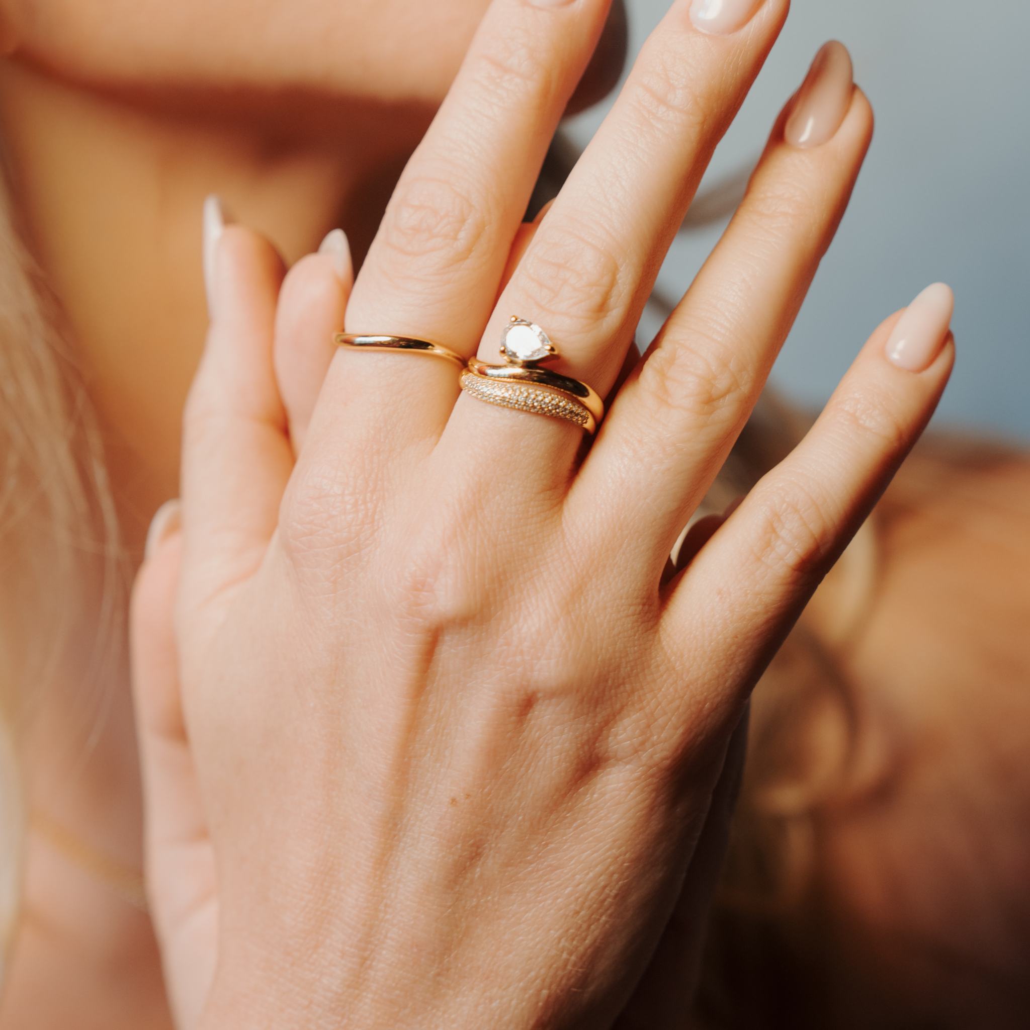 Soleil Wave Plain Ring