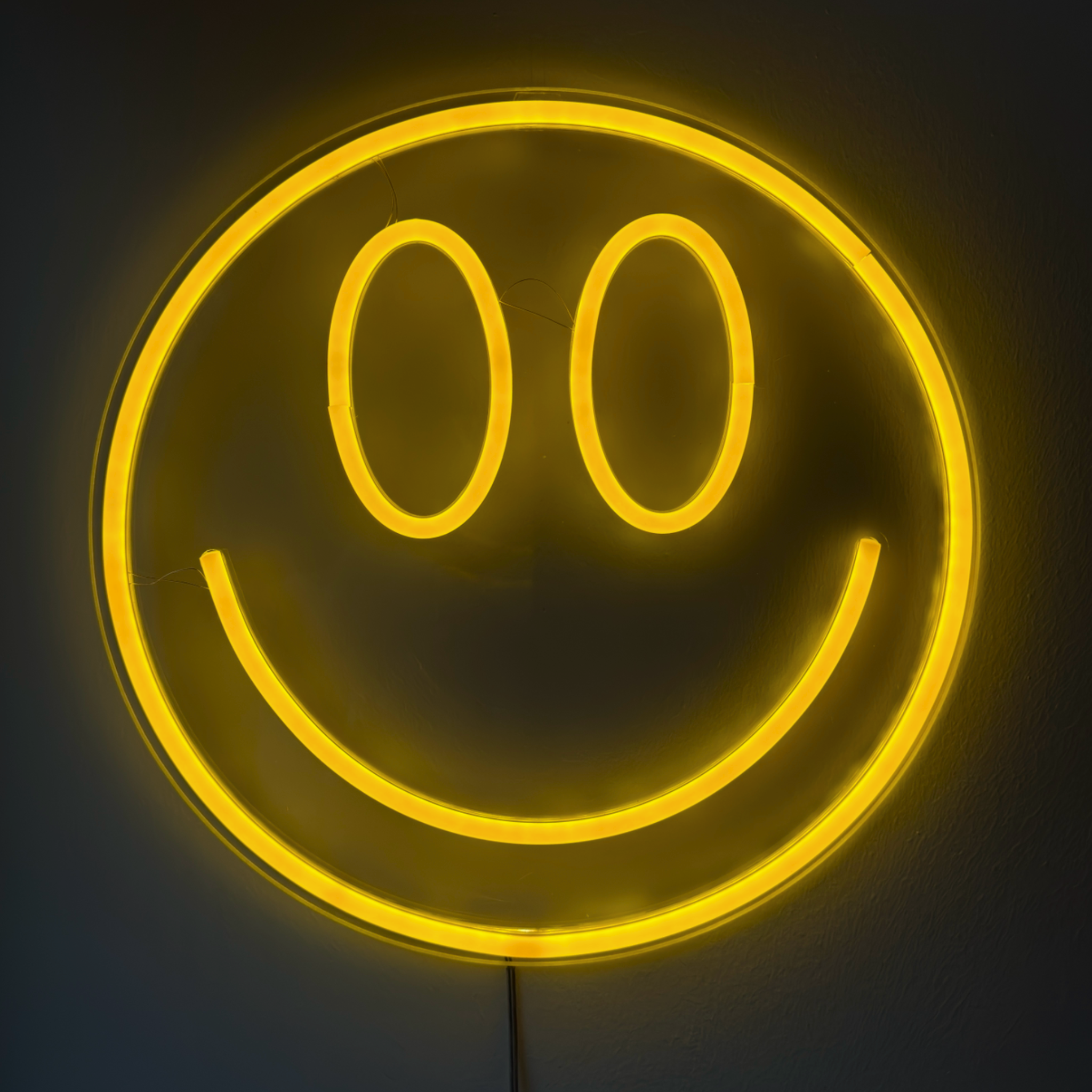 Neon Light Smiley Face