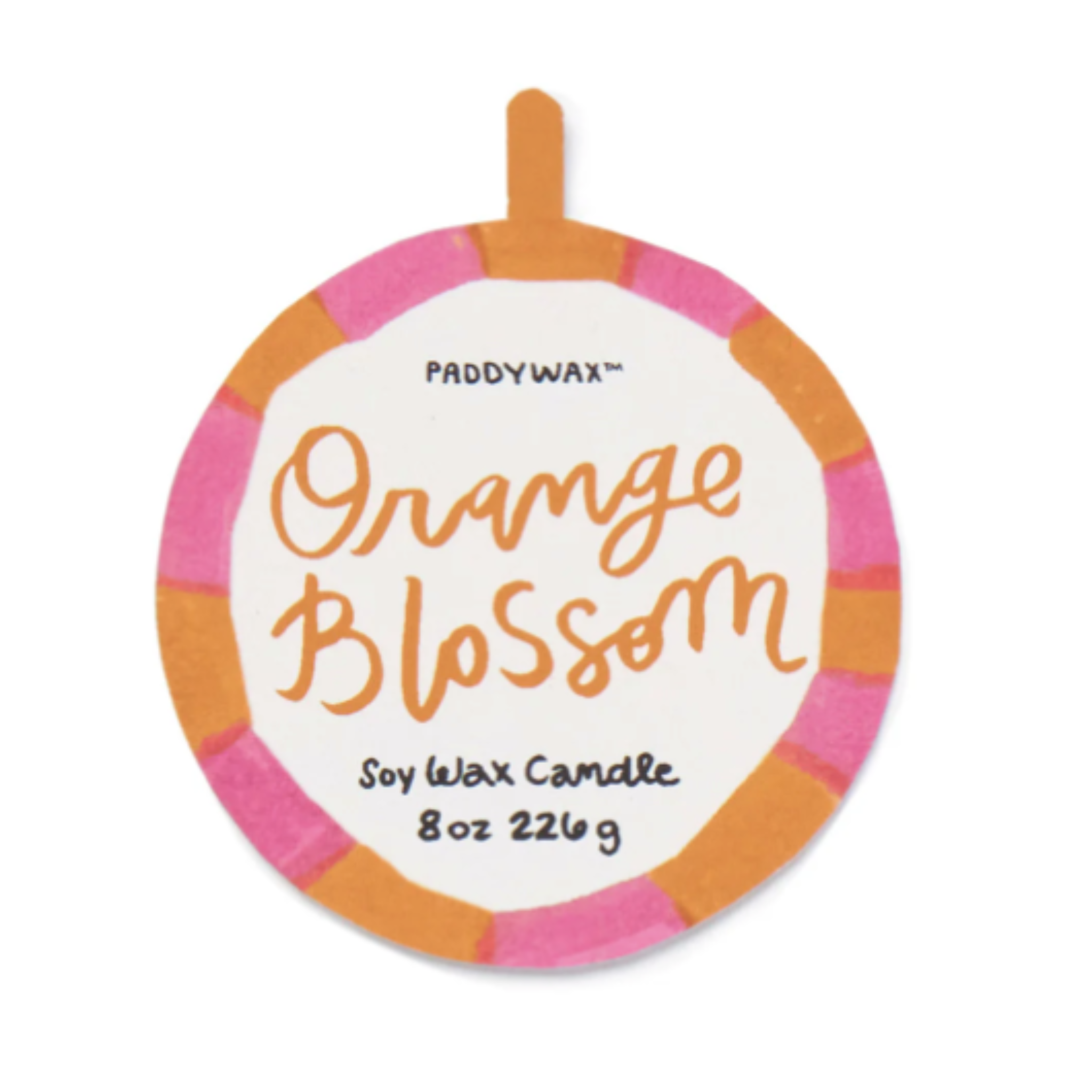 Adopo Keramik Kerze "Sonne" Orangenblüte 226g