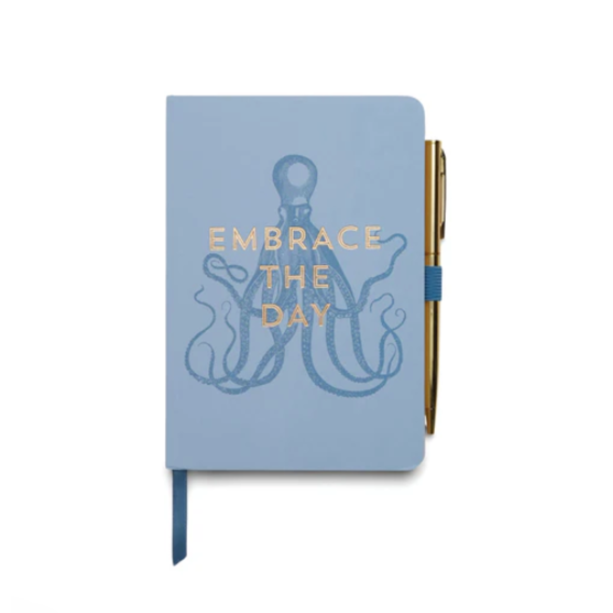 Vintage Sass Notizbuch mit Stift "Embrace the day"