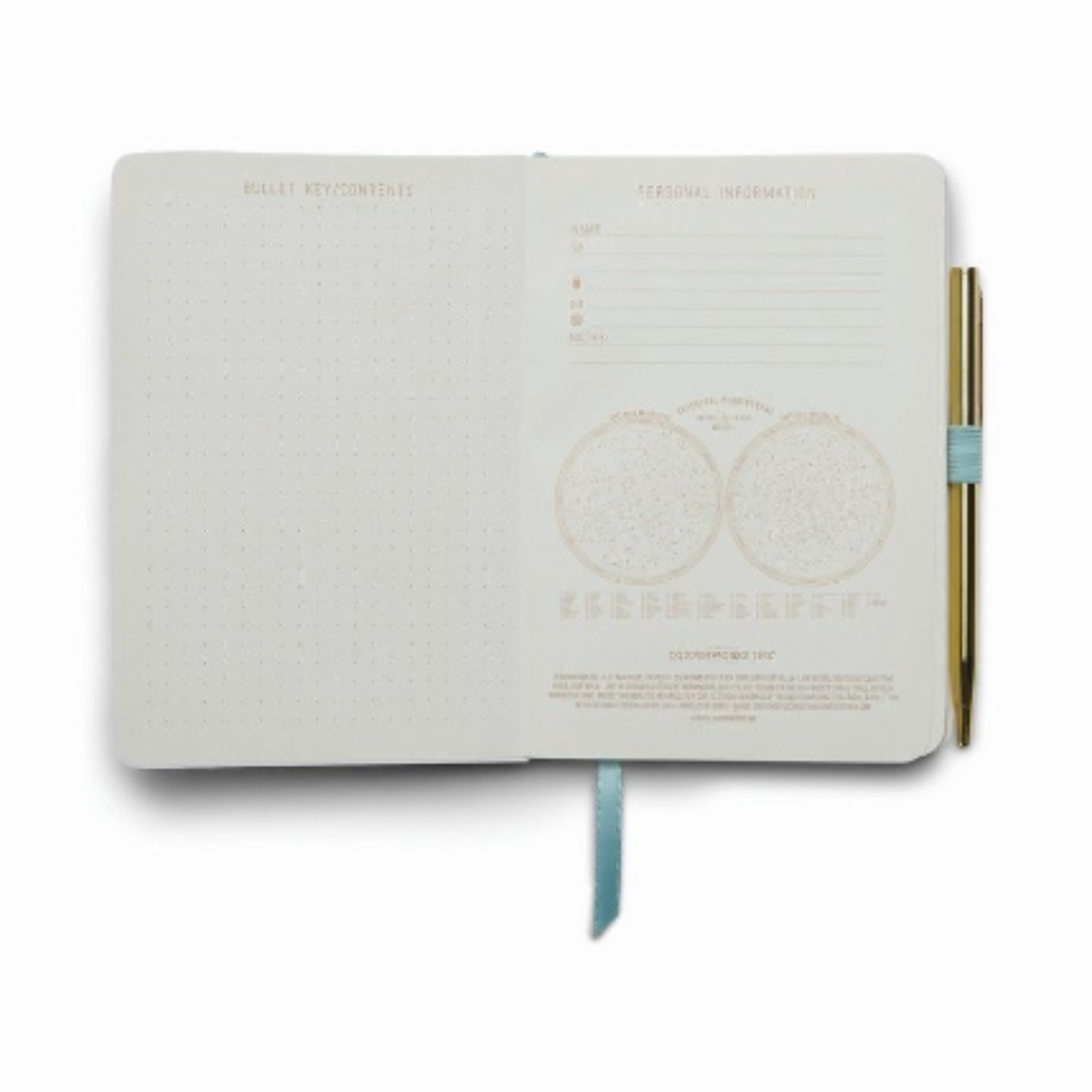 Vintage Sass Notizbuch mit Stift "Embrace the day"