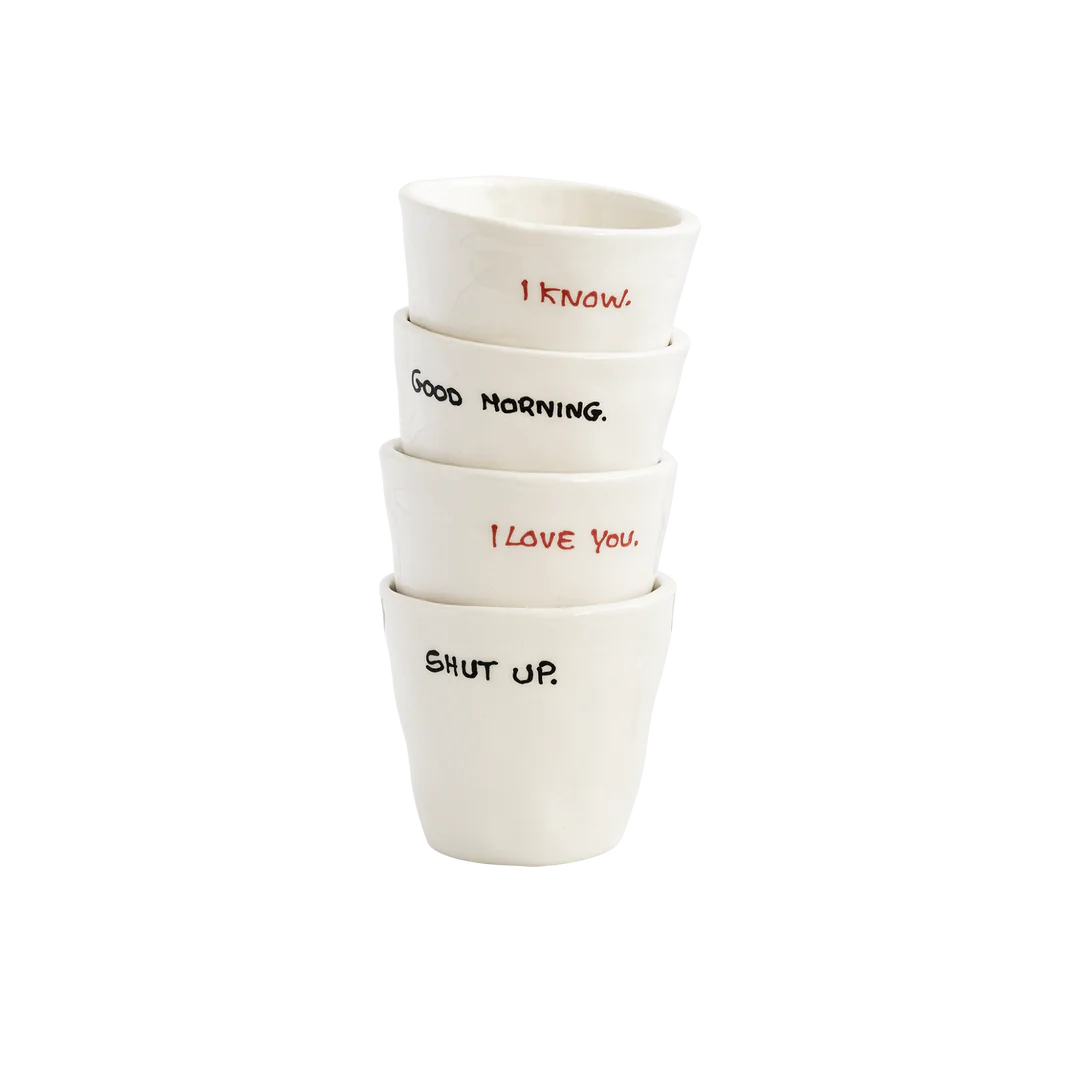 I Love You Espresso Cup