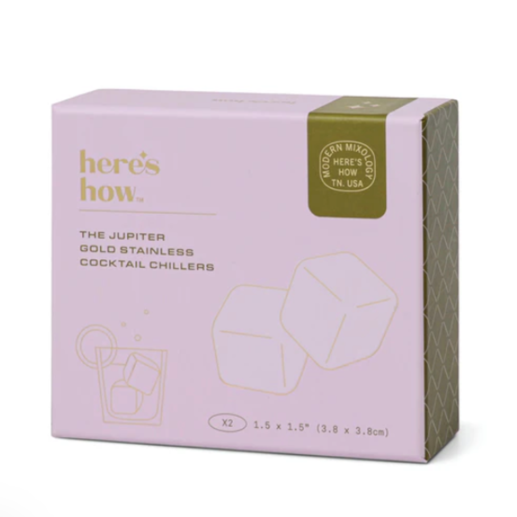 Jupiter Cocktail-Kühler Gold - 2er Set