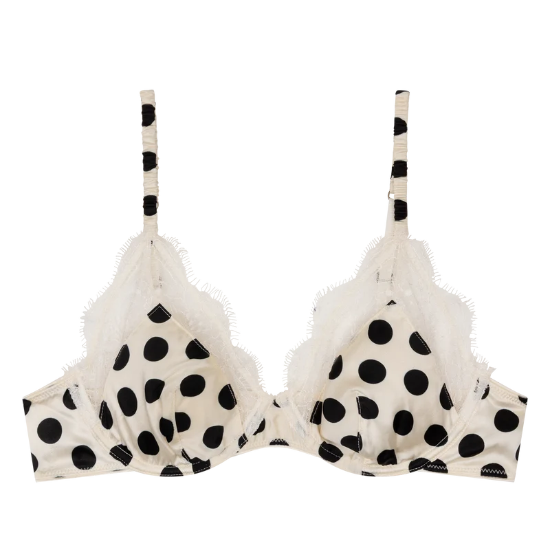 Lovely Wired Bra in Polka Dot
