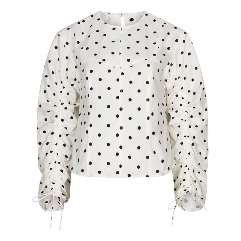 Meryl Long Sleeve in Polka Dot
