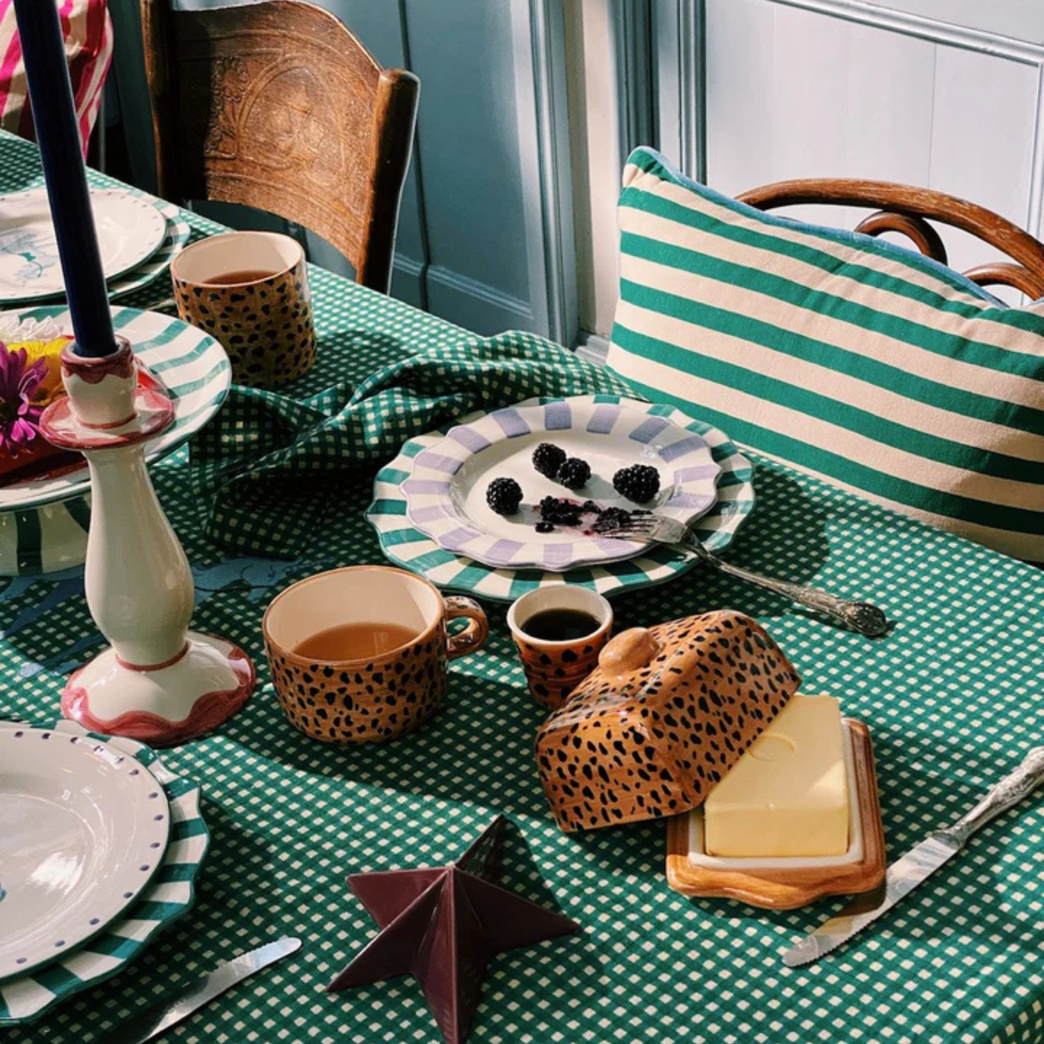 Leoparden Butterdose