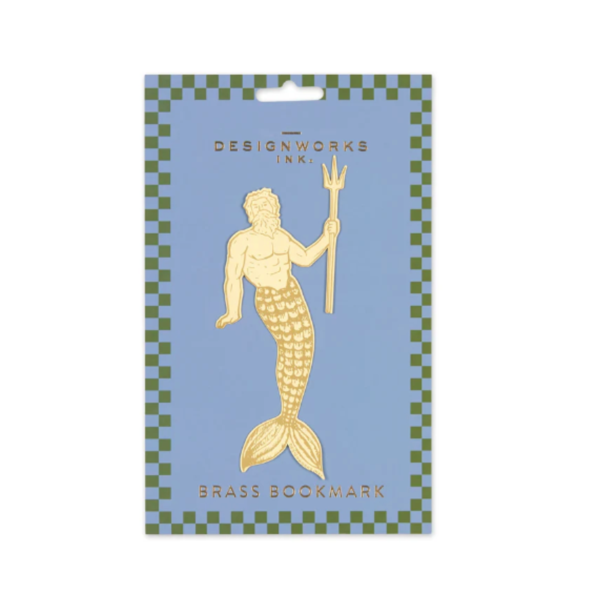 Messing-Lesezeichen "Poseidon"