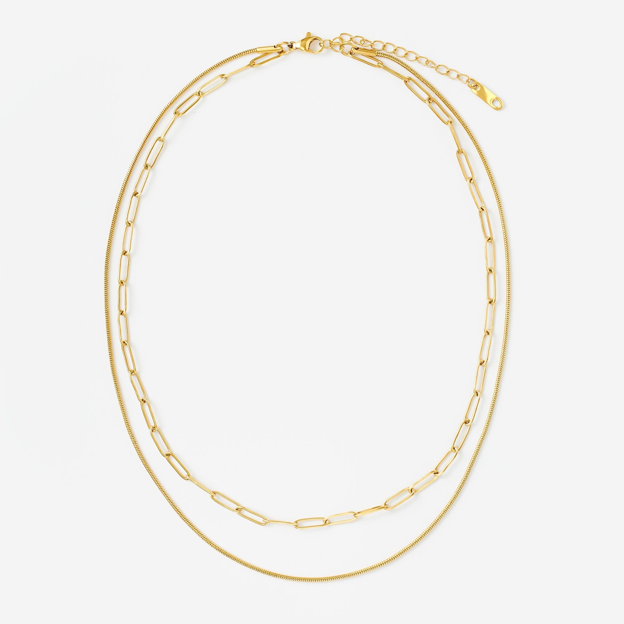 Double Pin Necklace
