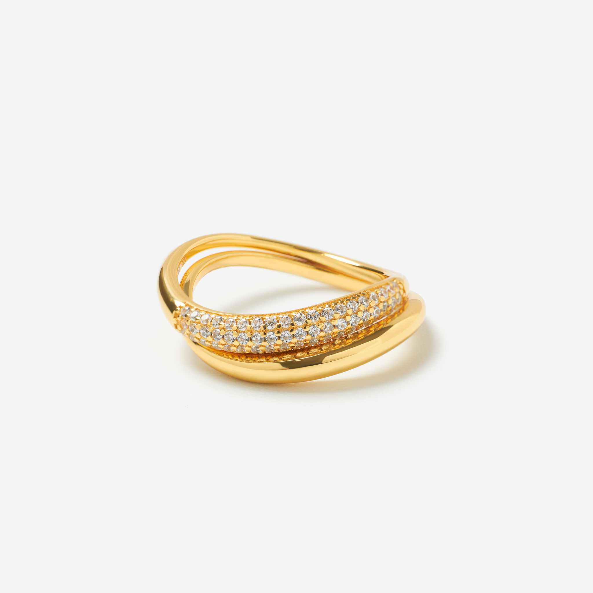 Soleil Wave Spark Ring