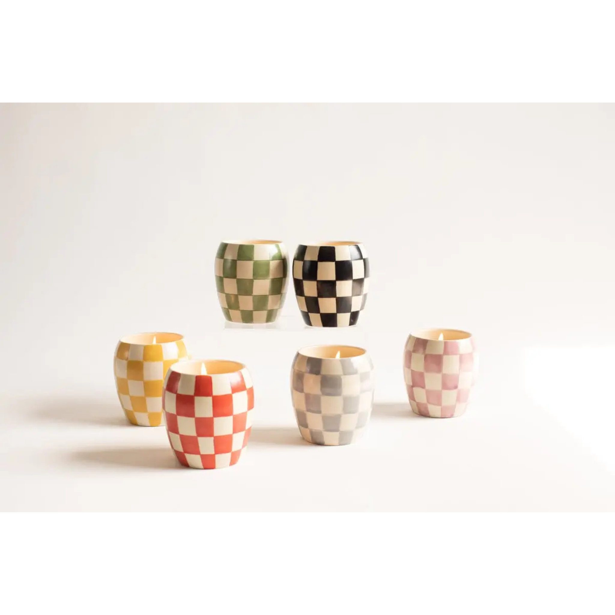 Porzellan Kerze "Rose & Santal"