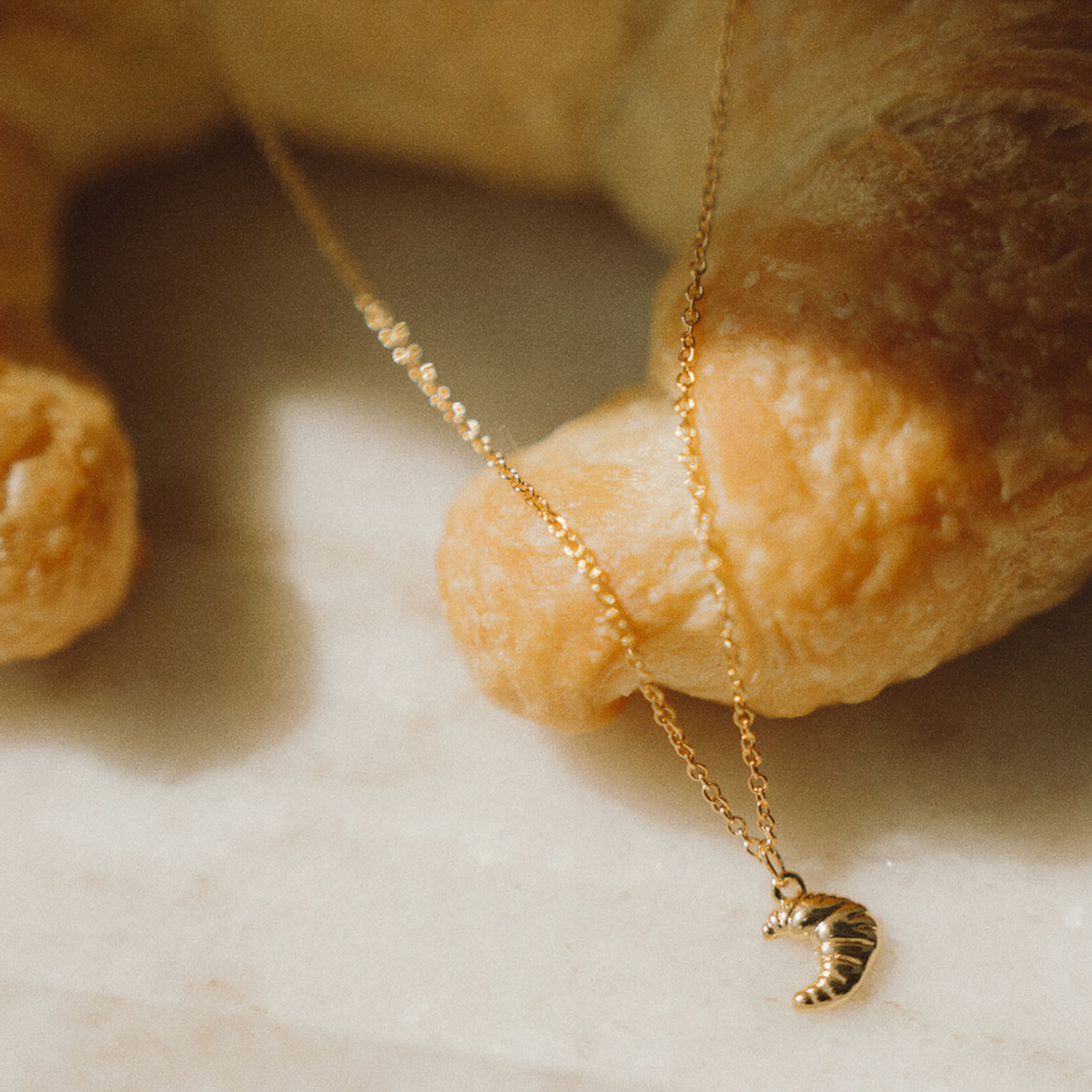 Tiny Croissant Necklace