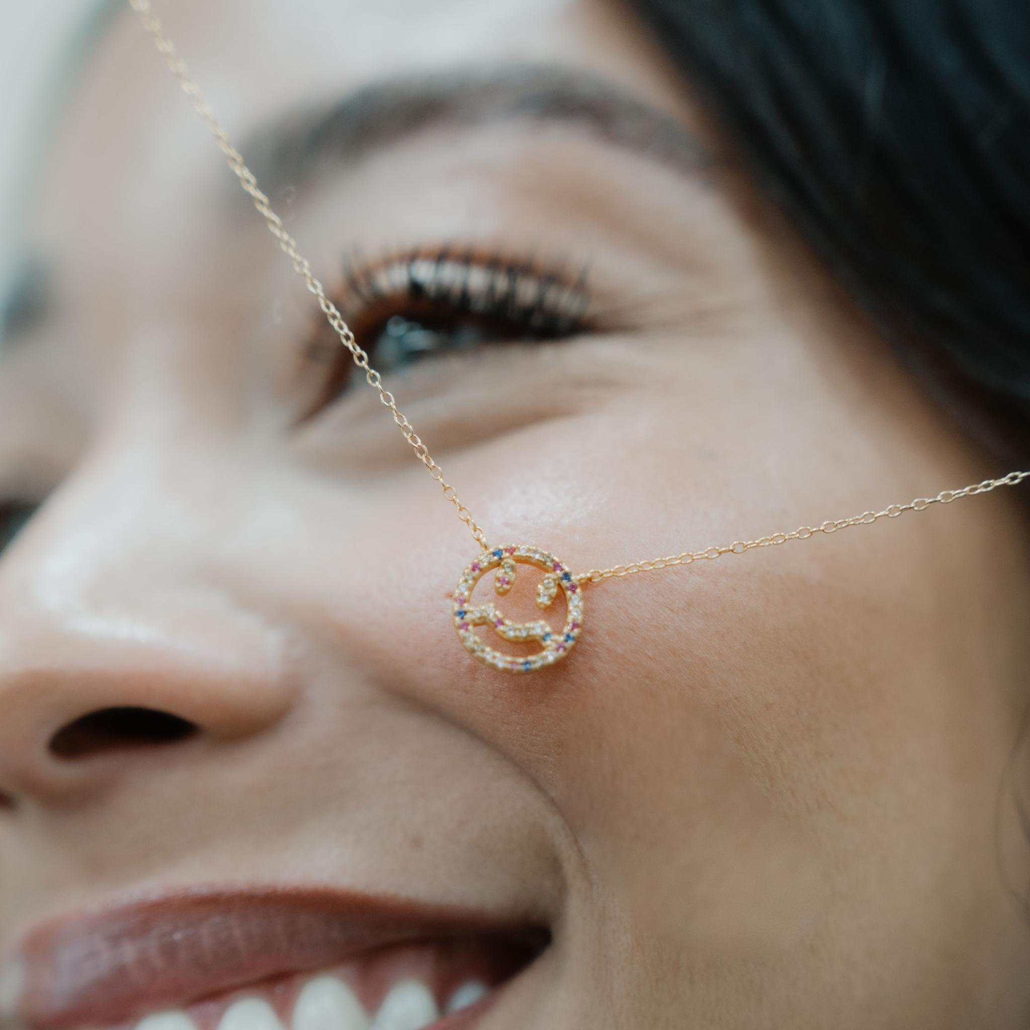 Happy Smile Rainbow Necklace