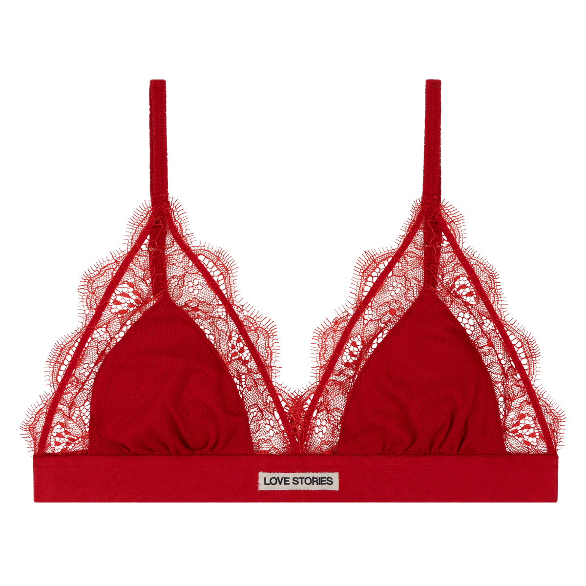 Love Lace Bralette Red