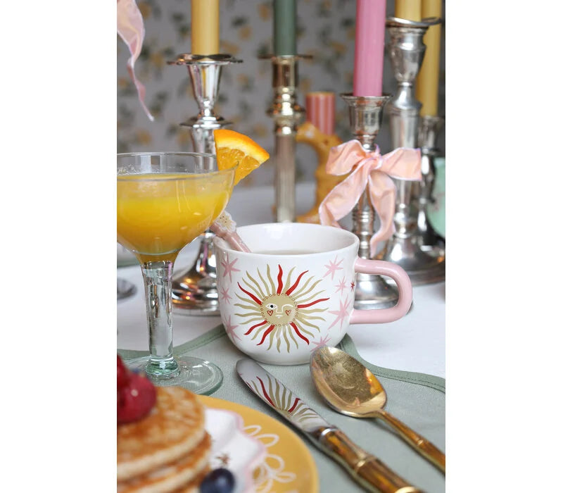 Mug Sun with pink Stars