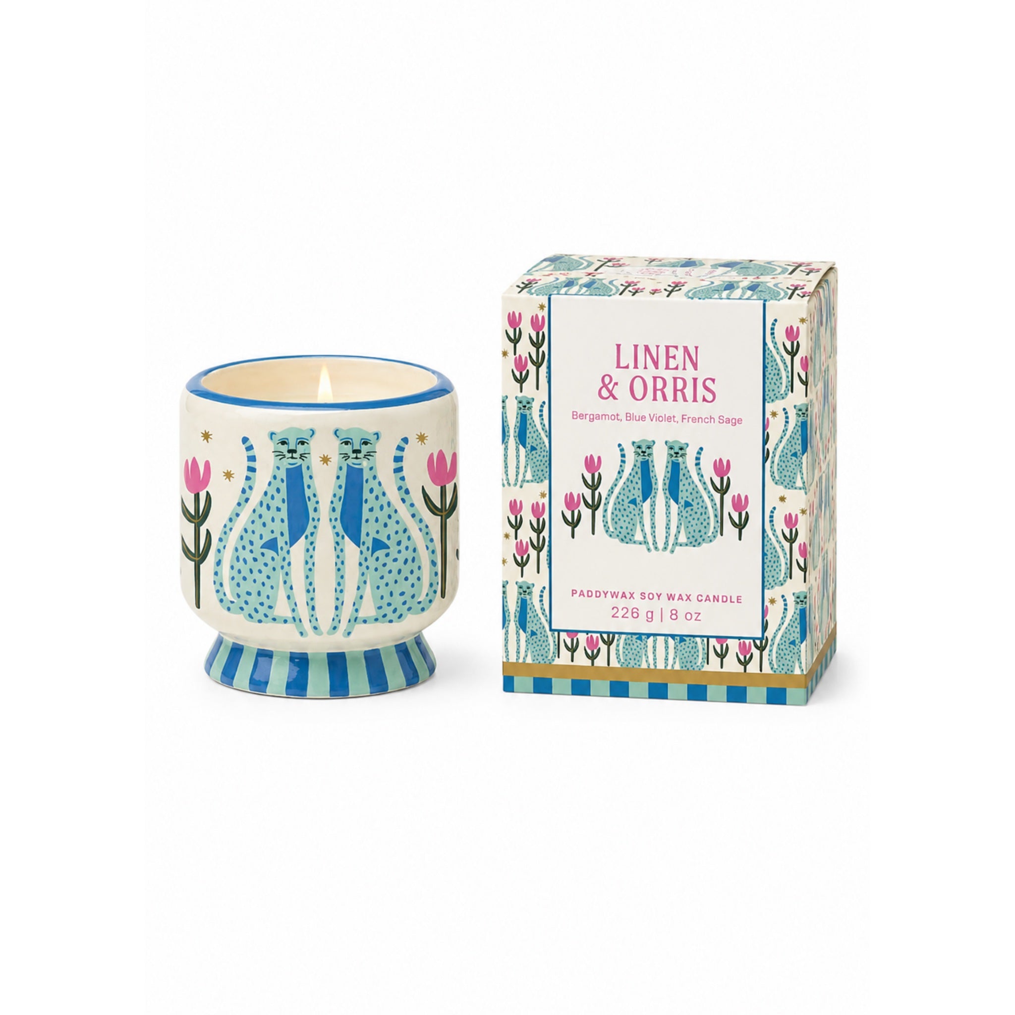 Adopo Keramik Kerze Linen & Orris