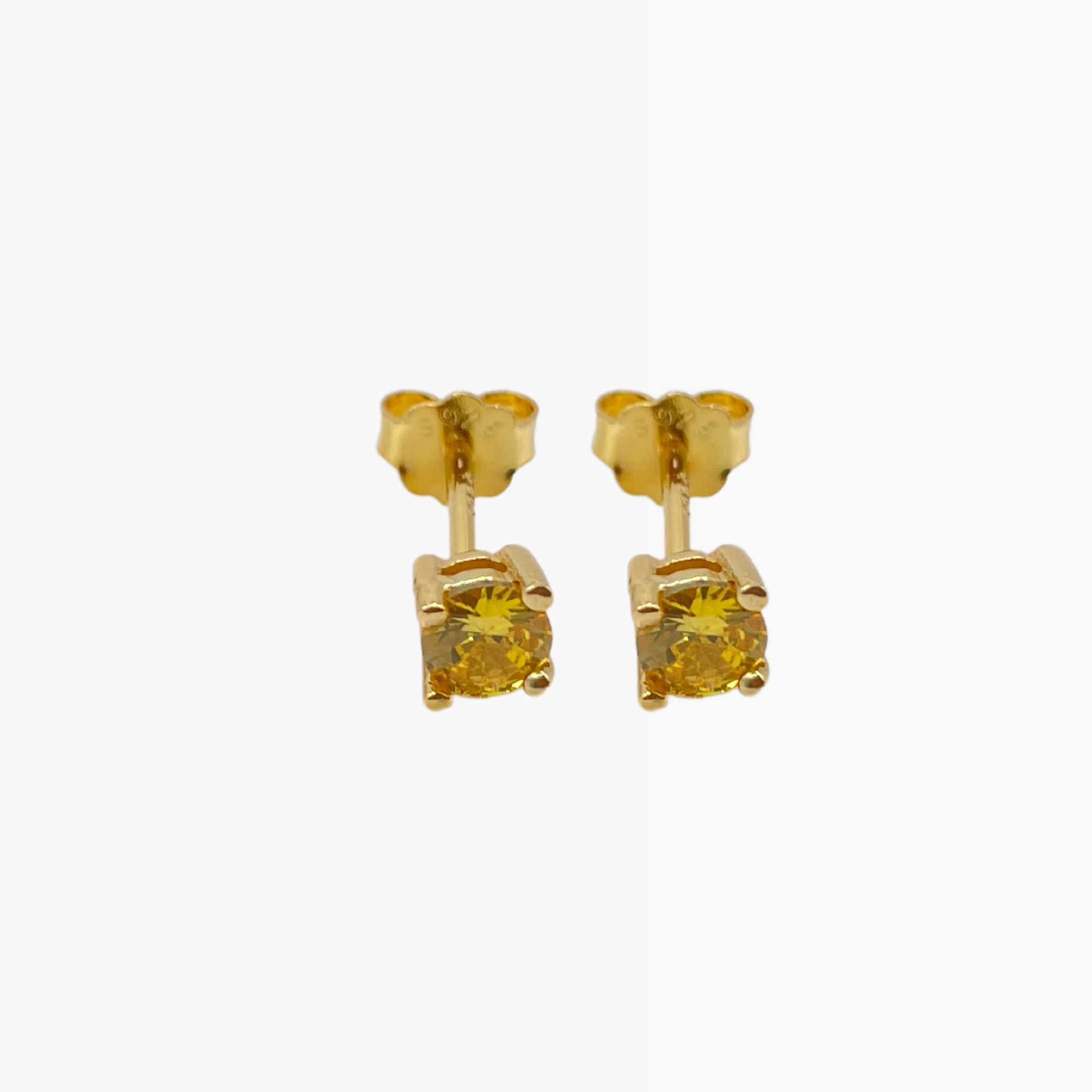 Yellow Diamond Stud