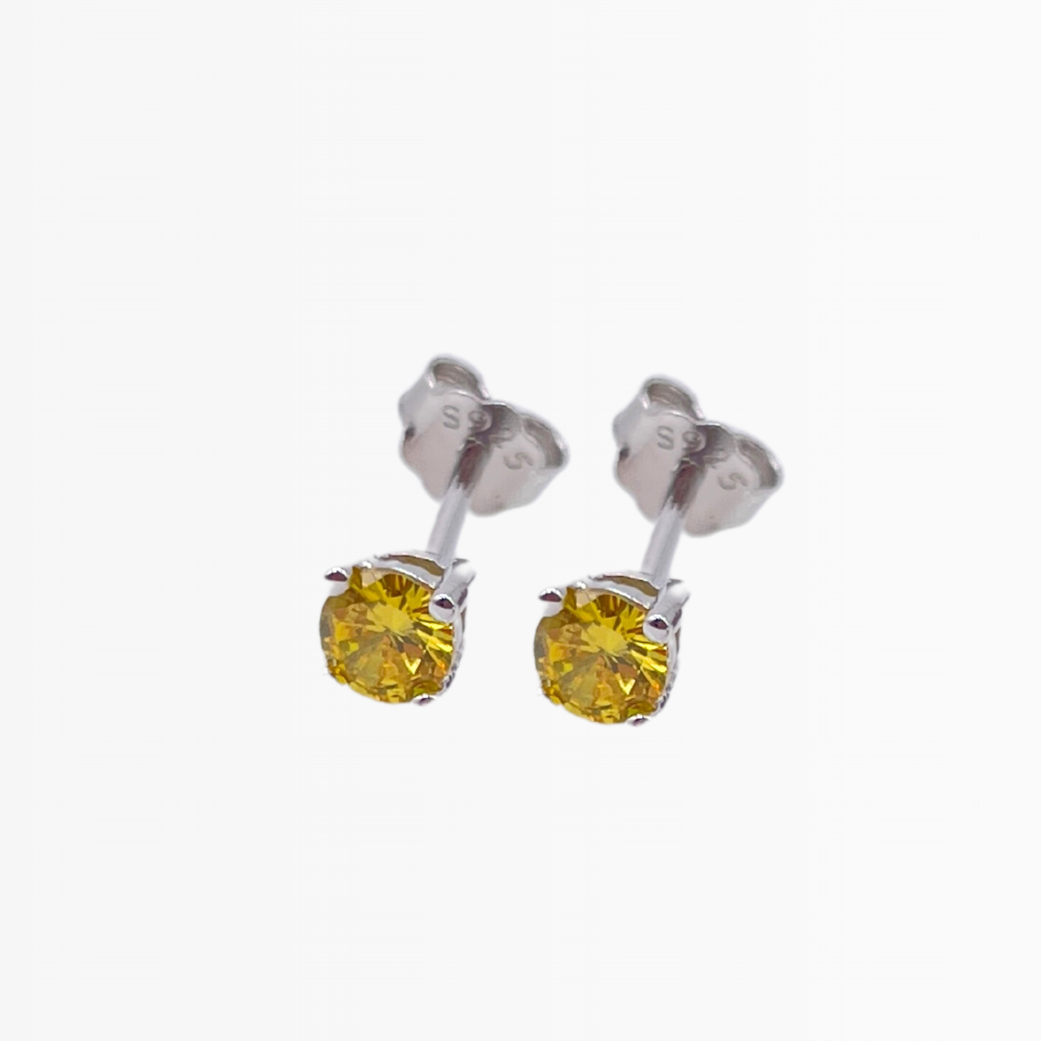 Yellow Diamond Stud