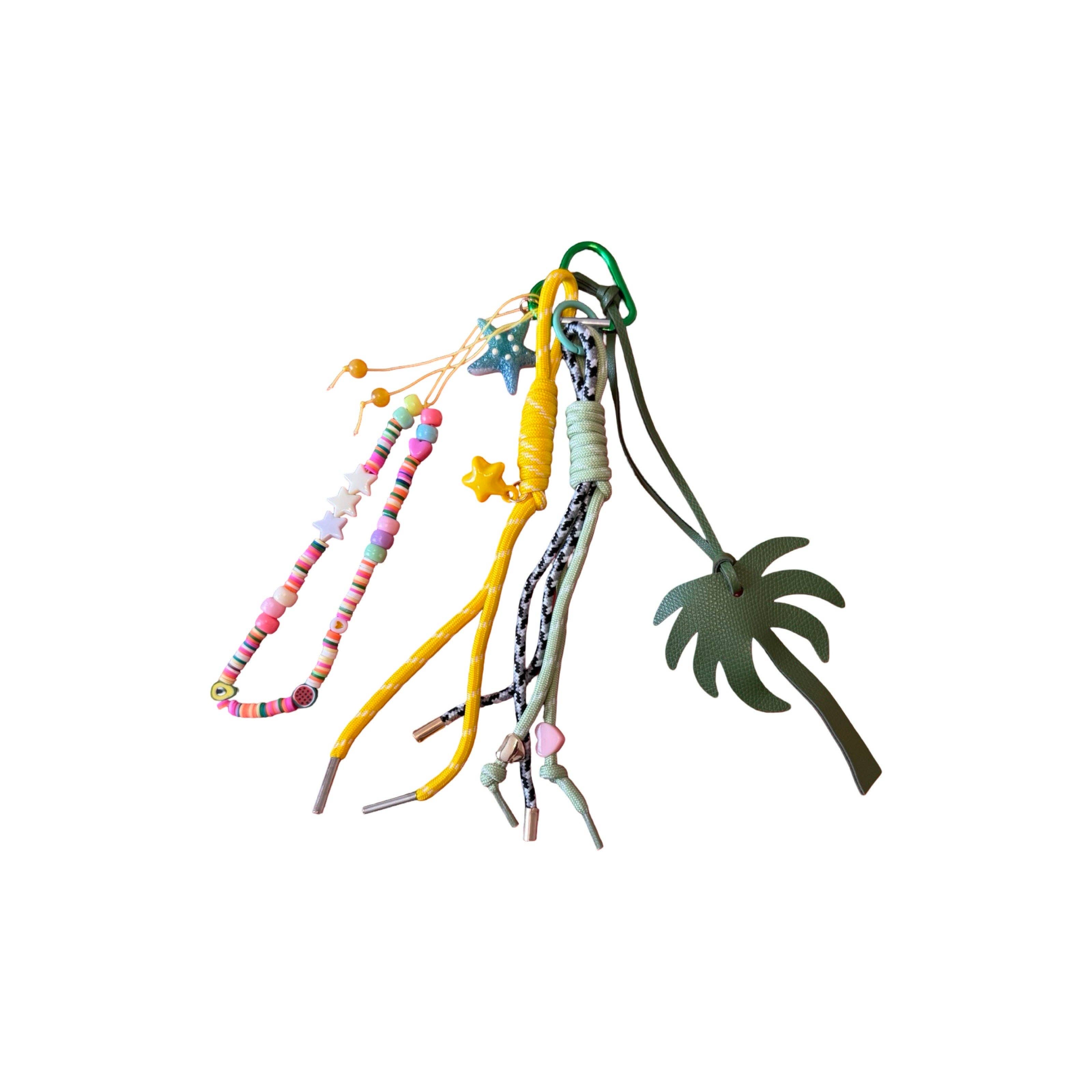 Lucky Loop Taschen- und Schlüsselanhänger Palme Grün