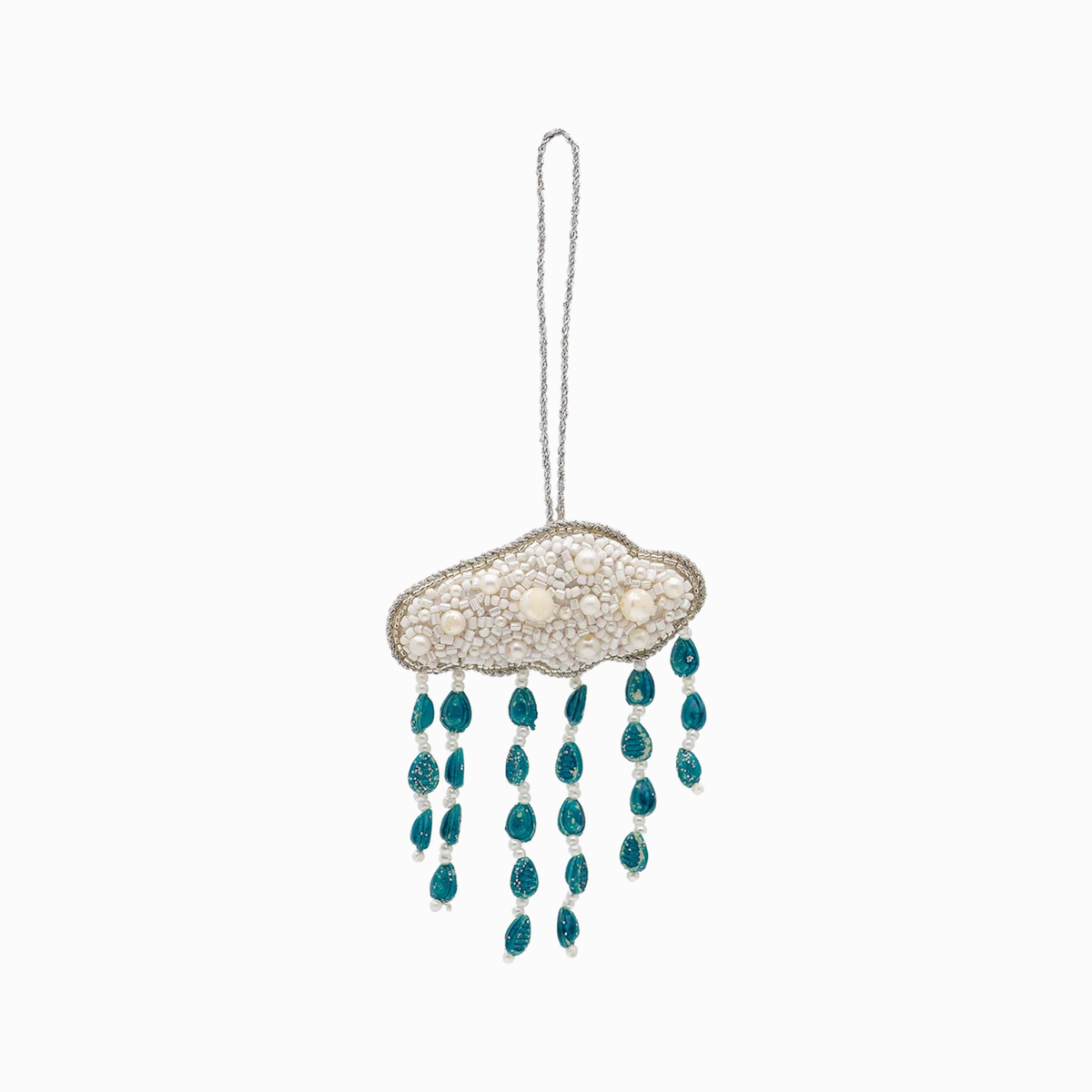 Beaded Pearly Weather Ornament Christbaumschmuck