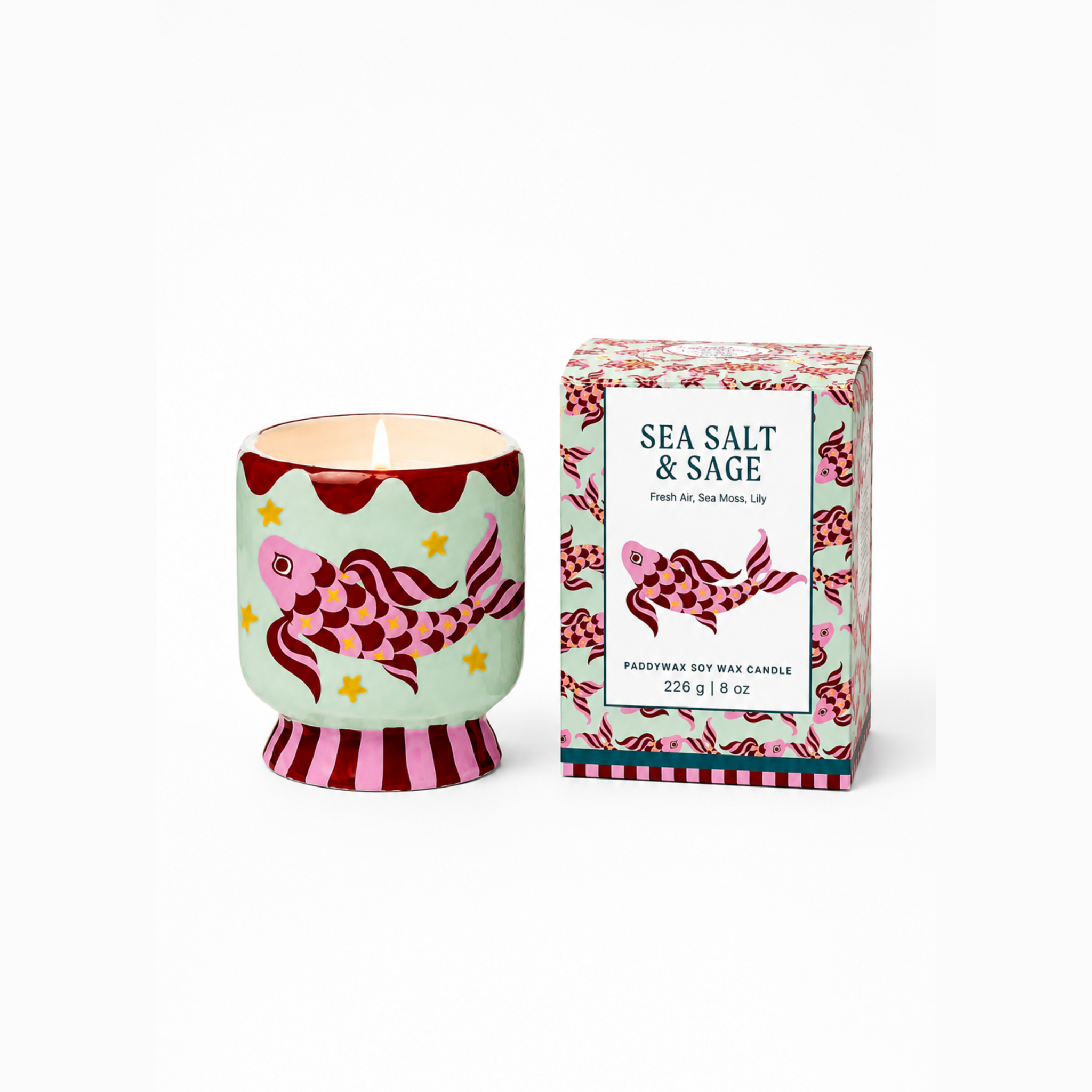 Adopo Keramik Kerze Seasalt & Sage