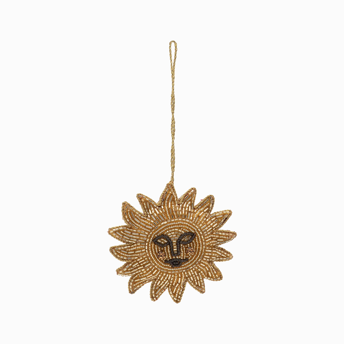 Beaded Golden Glow Ornament Christbaumschmuck