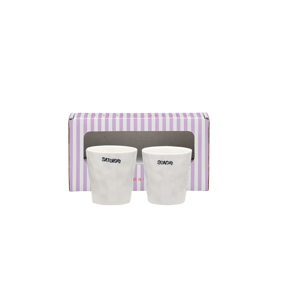 Weekend Coffee Cup Set of 2
