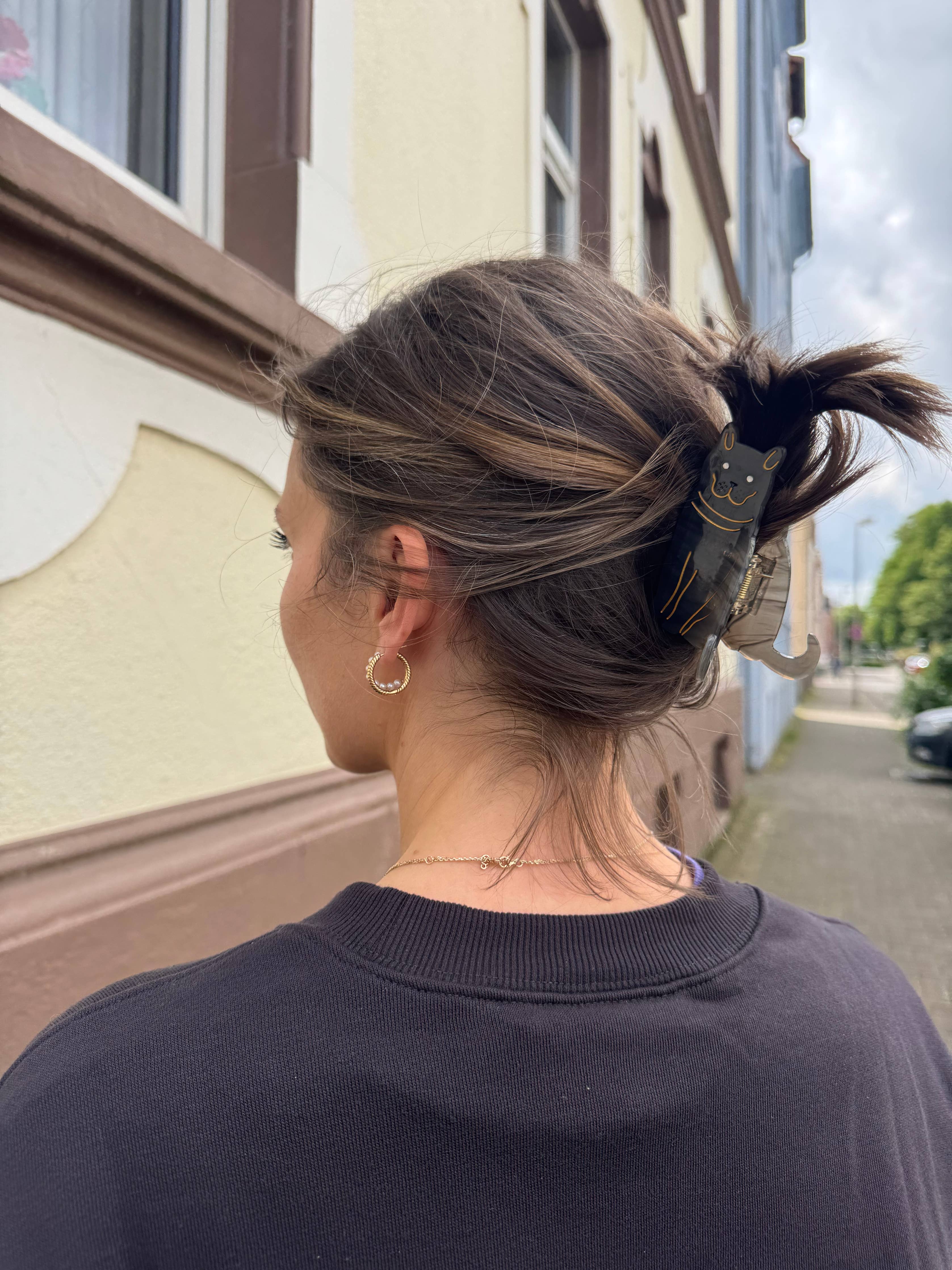 Haarspange Katze