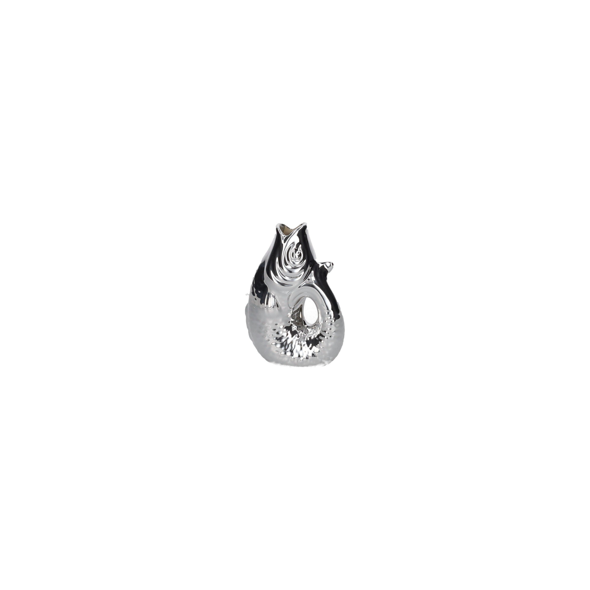 Monsieur Carafon Fischvase silber