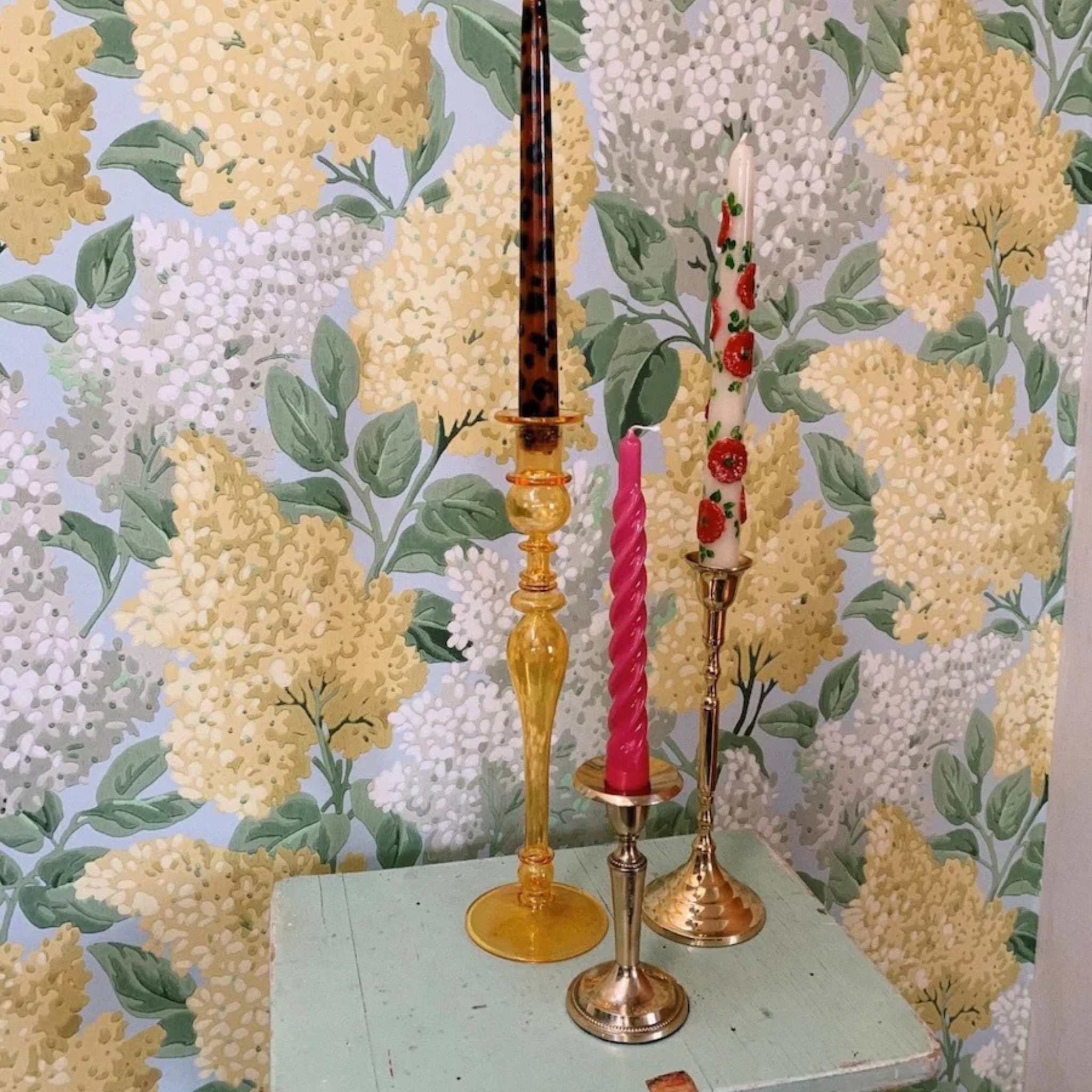 Leopard Stabkerzen 2er Set