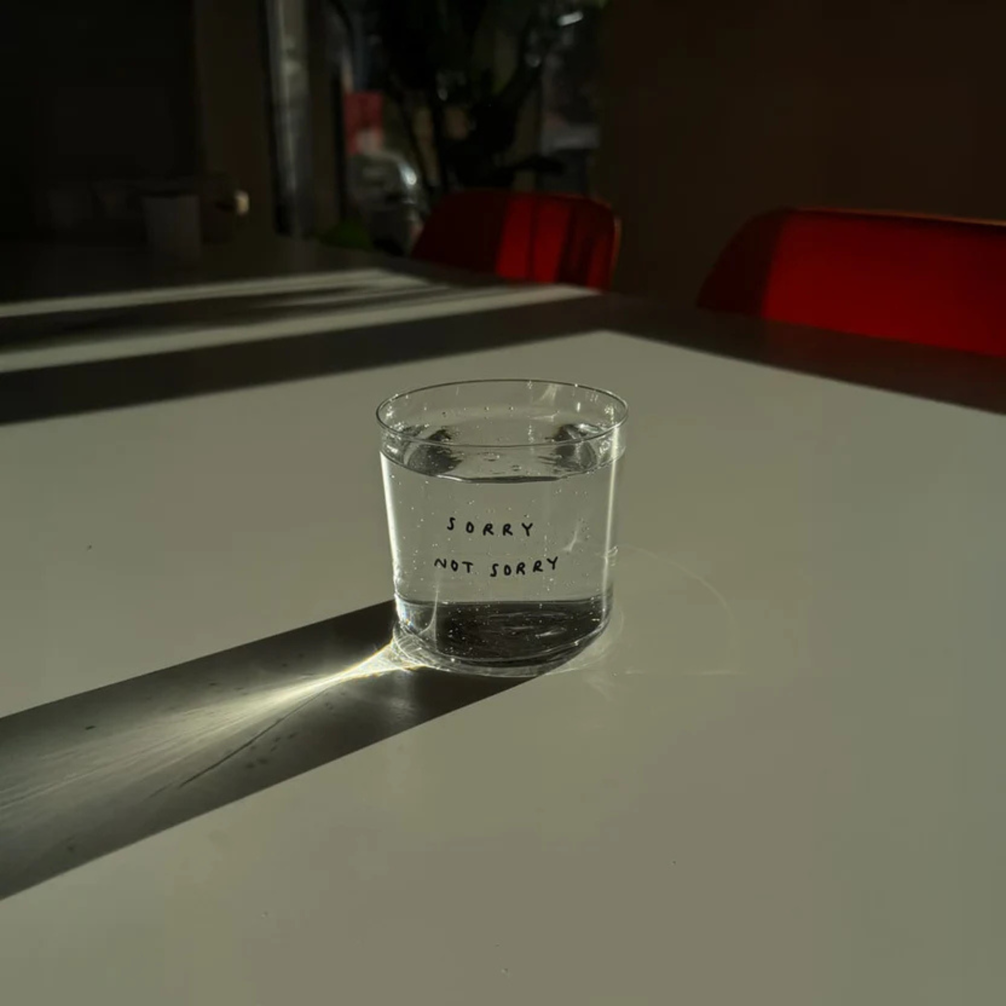 „SORRY NOT SORRY“ GLAS