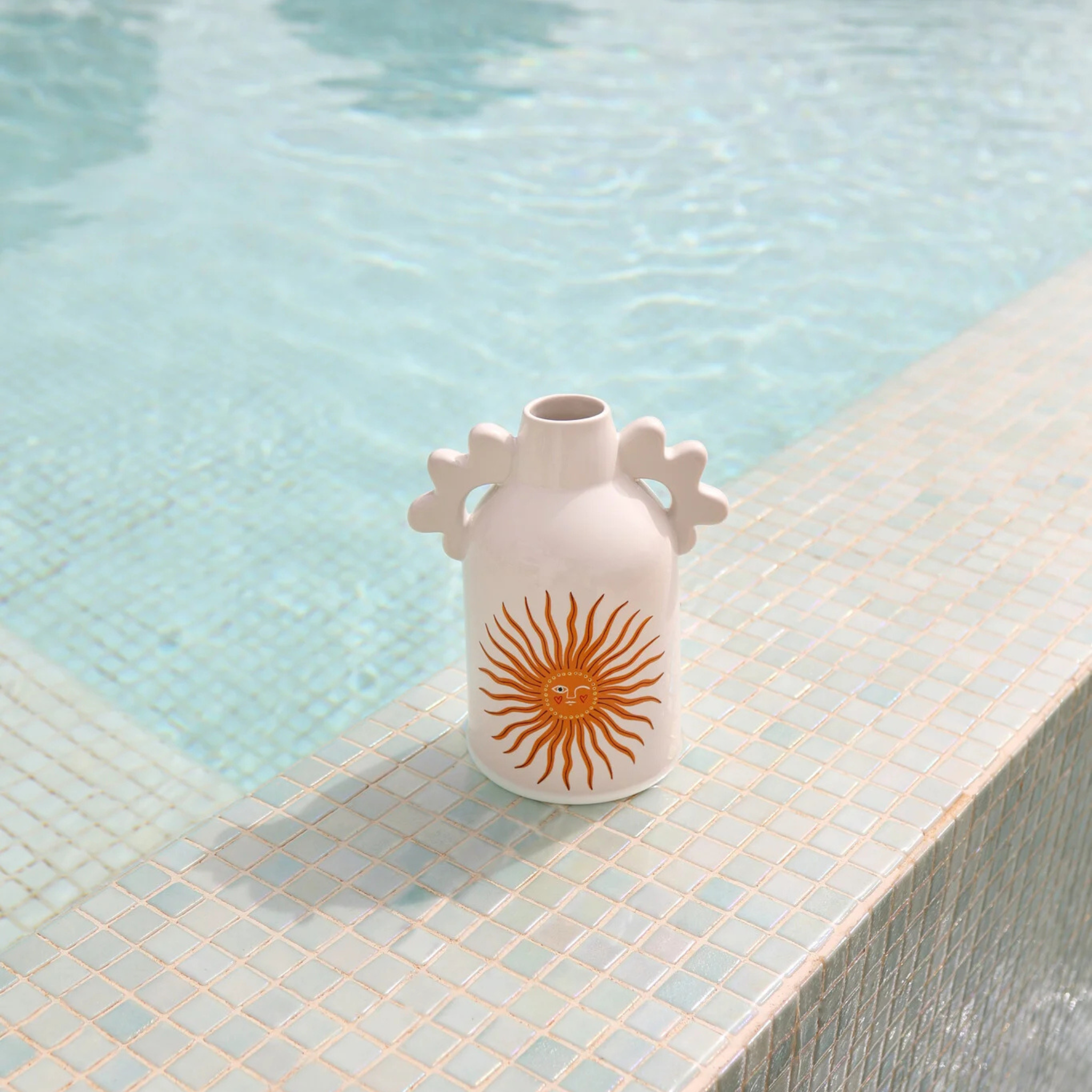 Large Vase Sunny Face