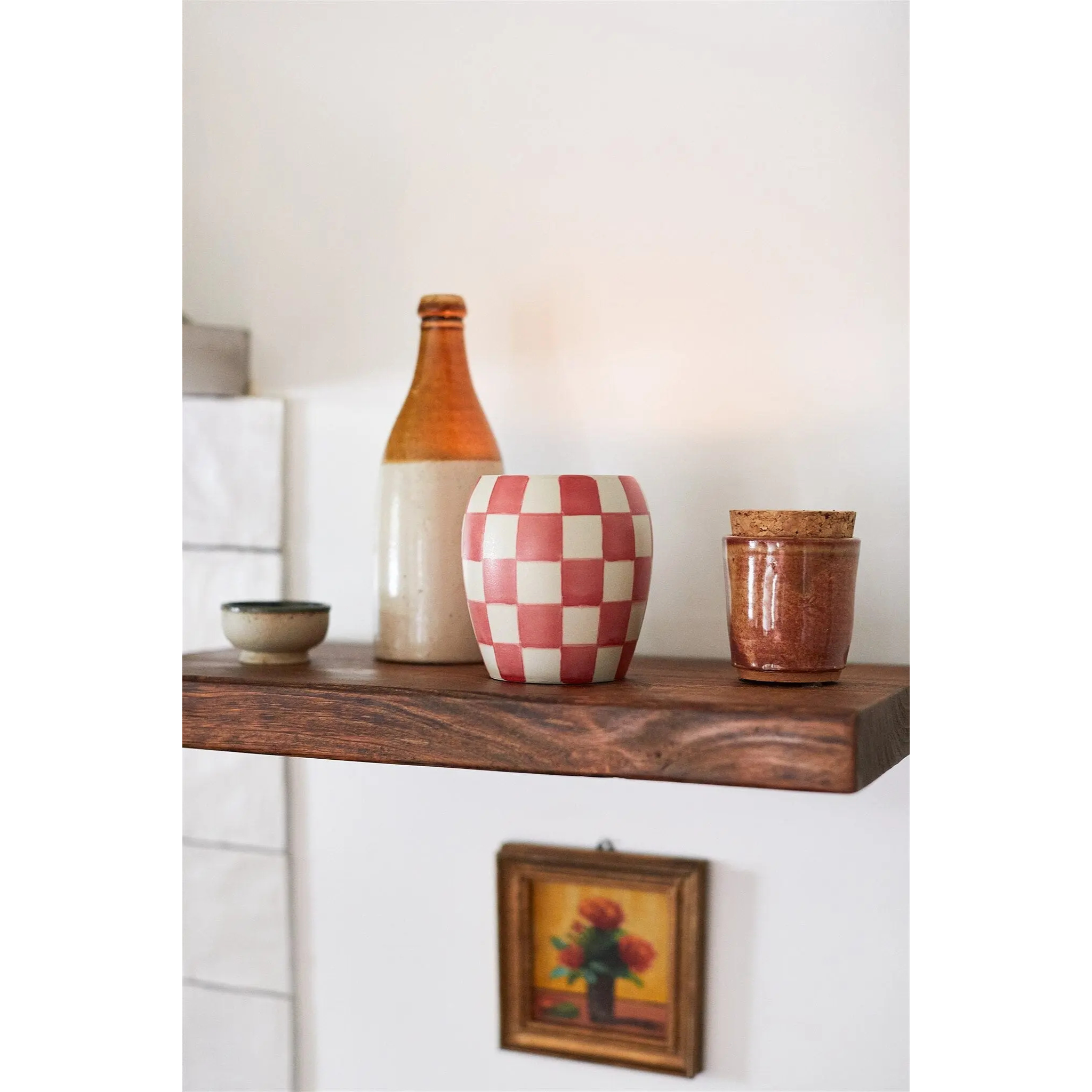 Porzellan Kerze "Rose & Santal"