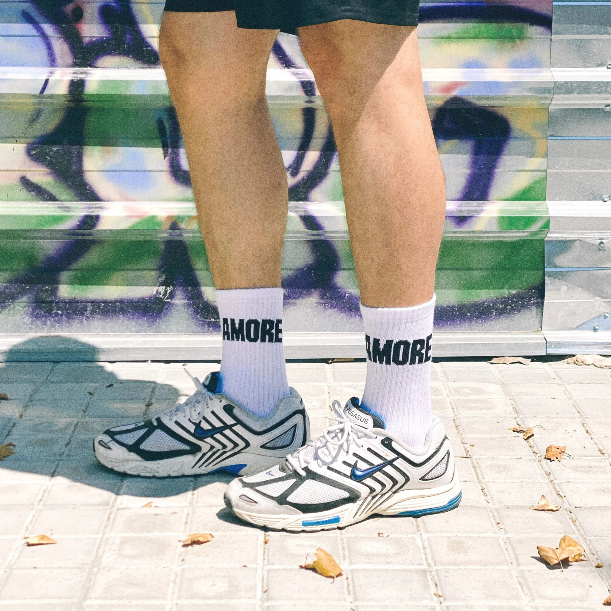 AMORE Socken black/white