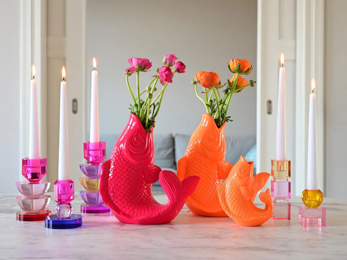MAMSELL KOI Fisch-Karaffe – Neon Orange
