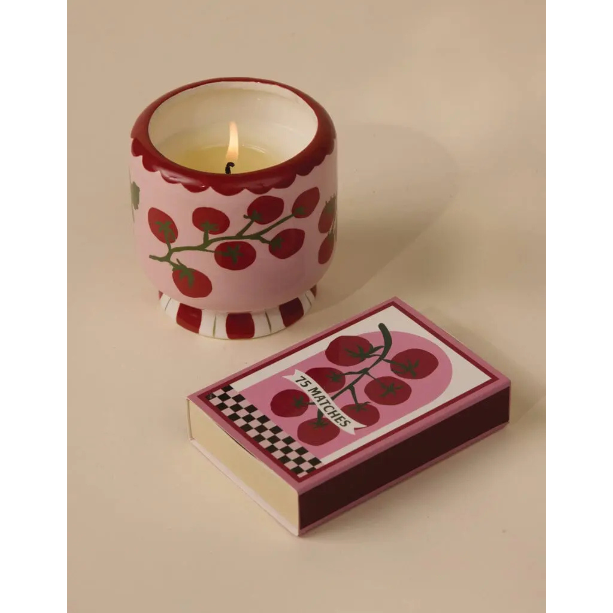 Adopo Keramik Kerze "Tomato Vine" Heirloom Tomato 226g