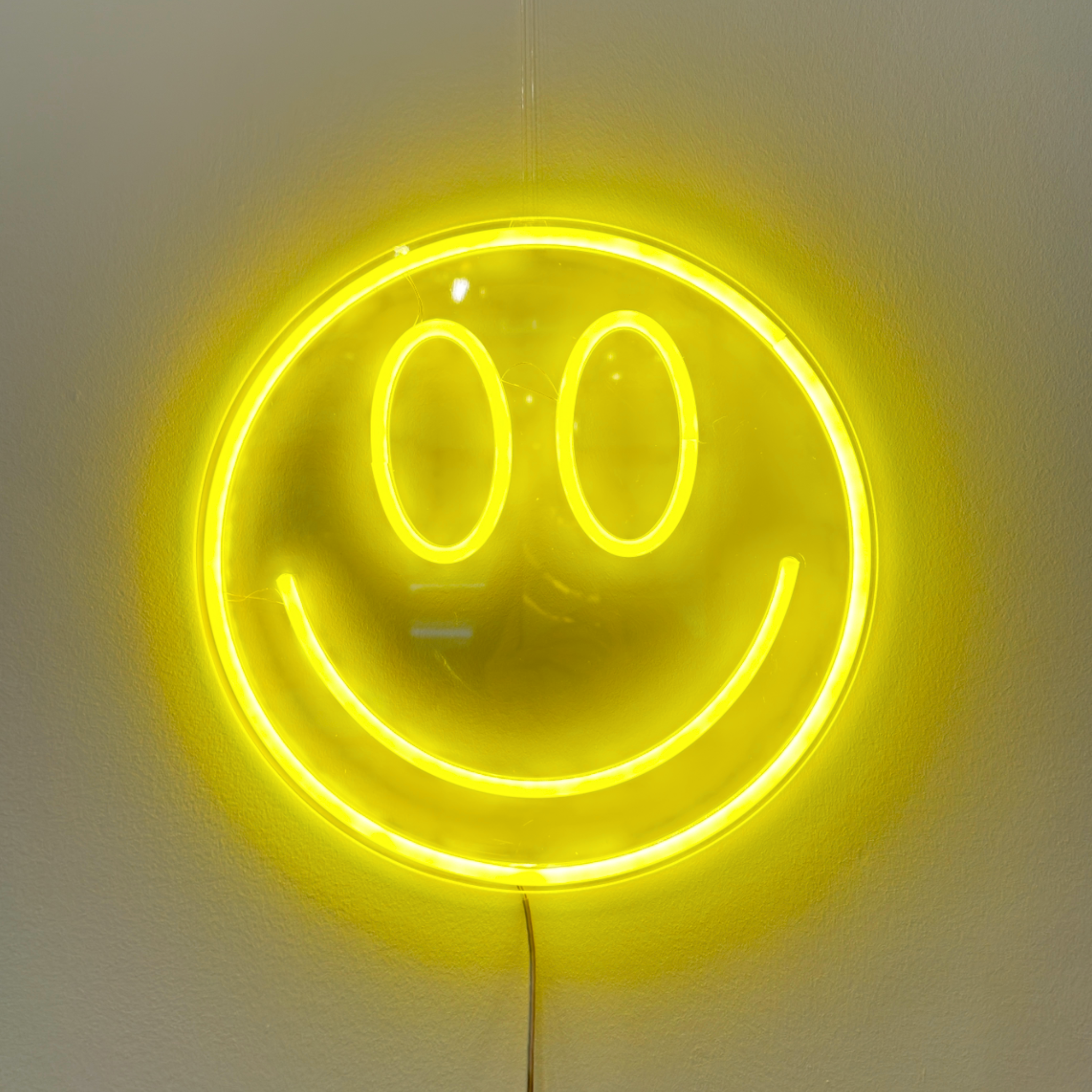 Neon Light Smiley Face