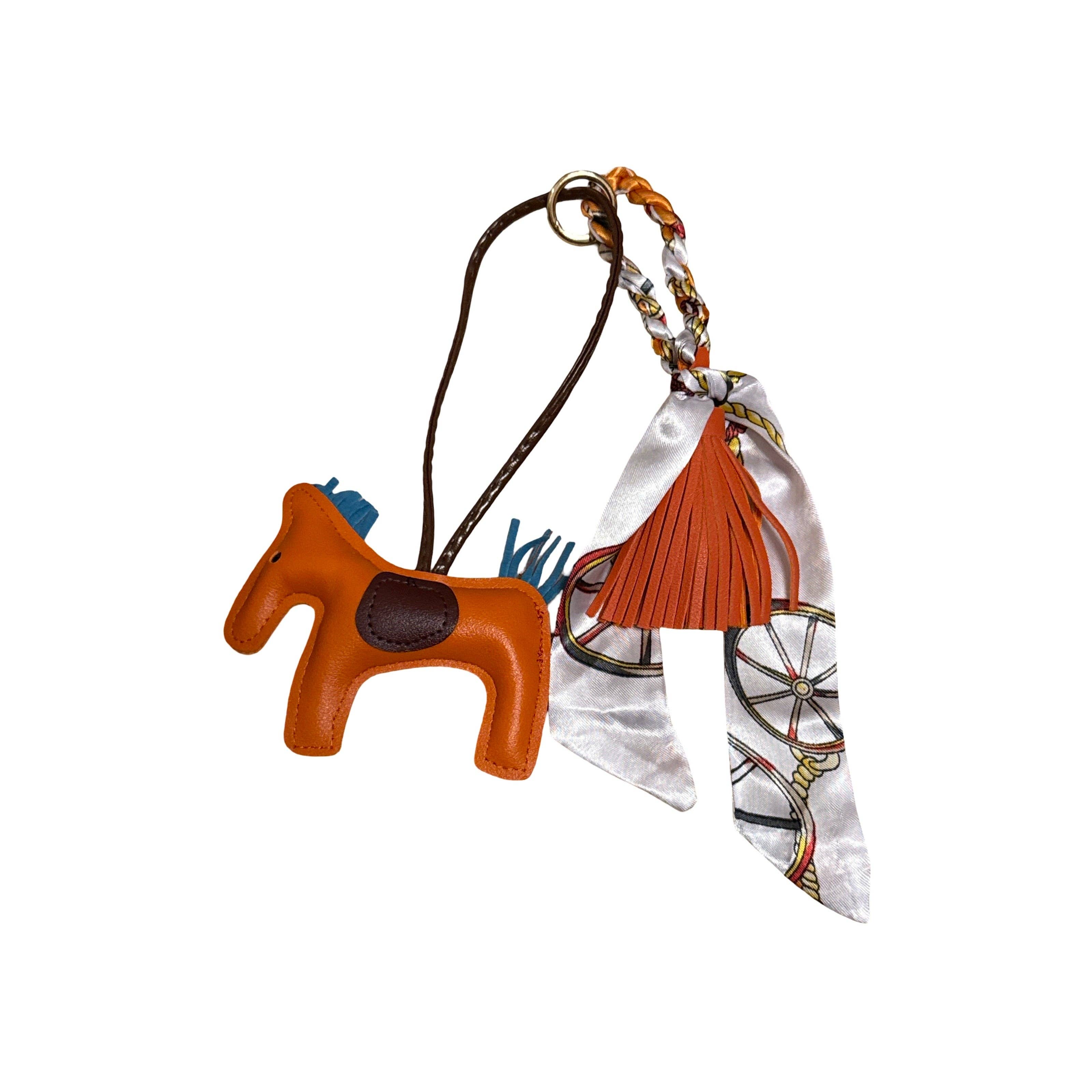 Lucky Loop Taschen- und Schlüsselanhänger Pferd Orange
