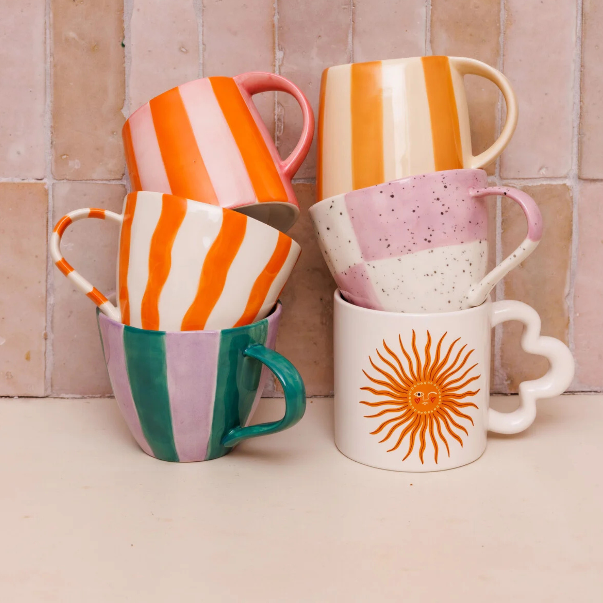 Mug Sunny Face Orange