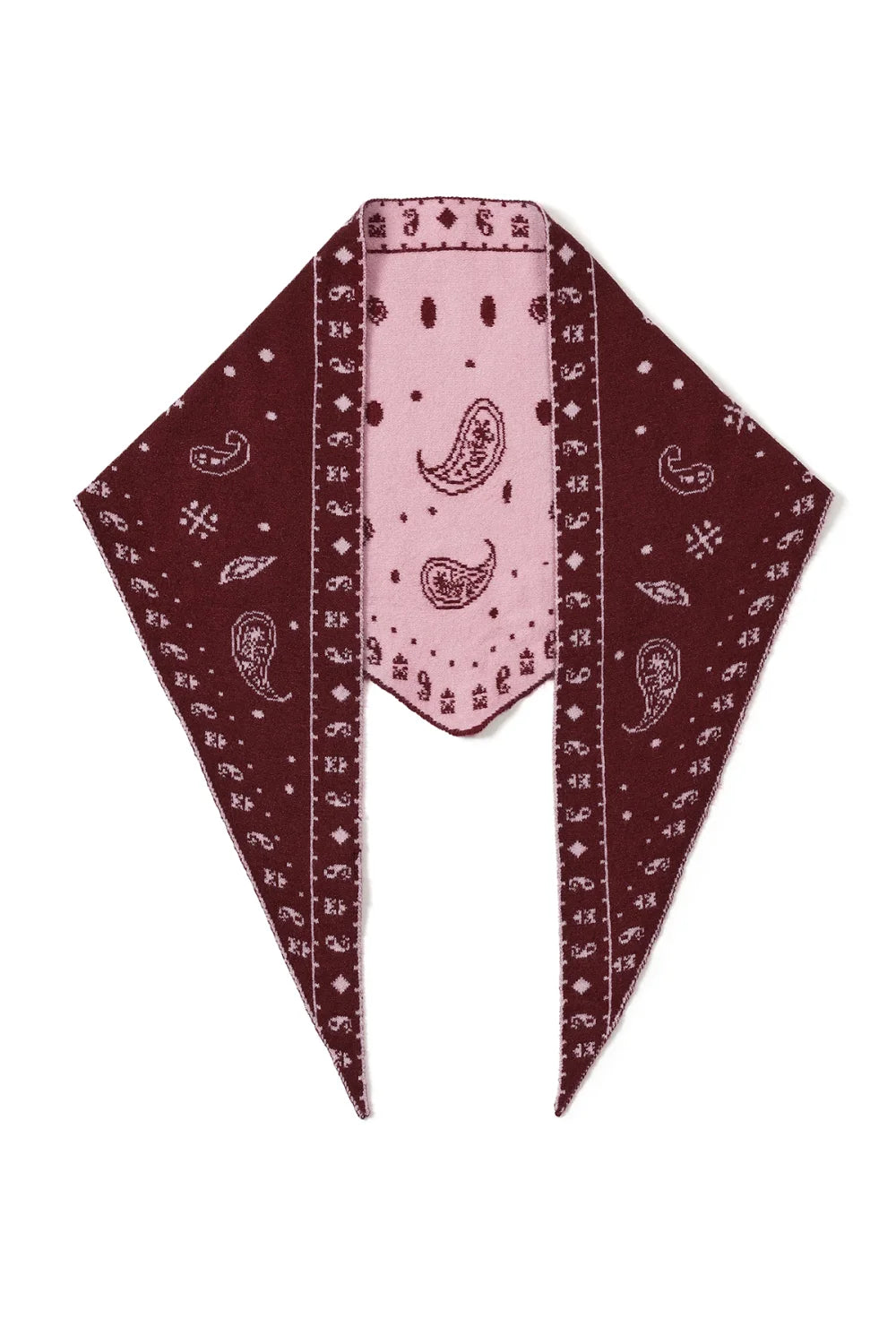Dreiecksschal mit Paisley-Muster